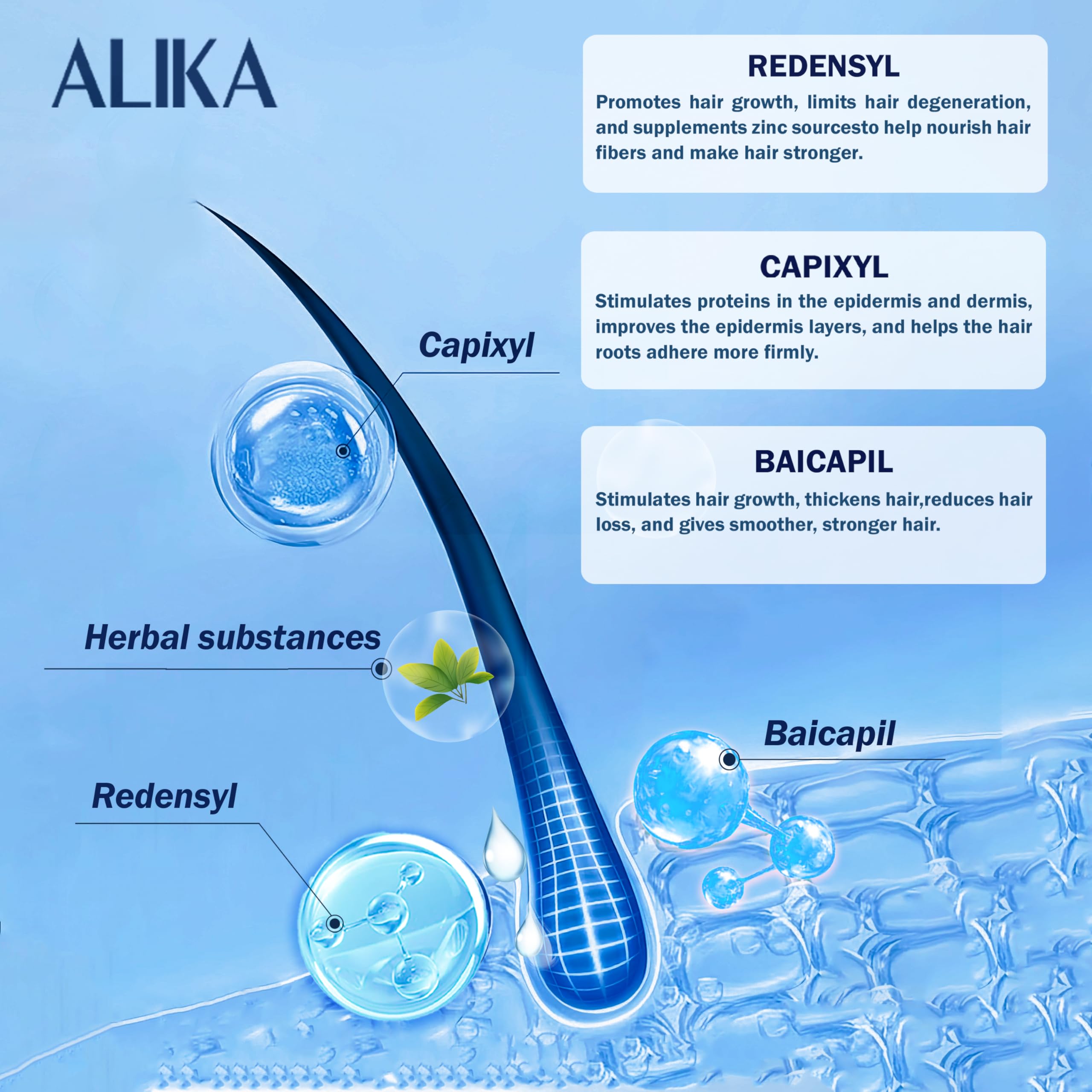 ALIKA Combo Shampoo & 2 Serum Set for Hair Growth in Men | Hair Loss Treatment for Dry, Oily & Normal Scalp | Promotes Thicker, Healthier Hair | Perfect for Daily Hair Care & Styling Routine
