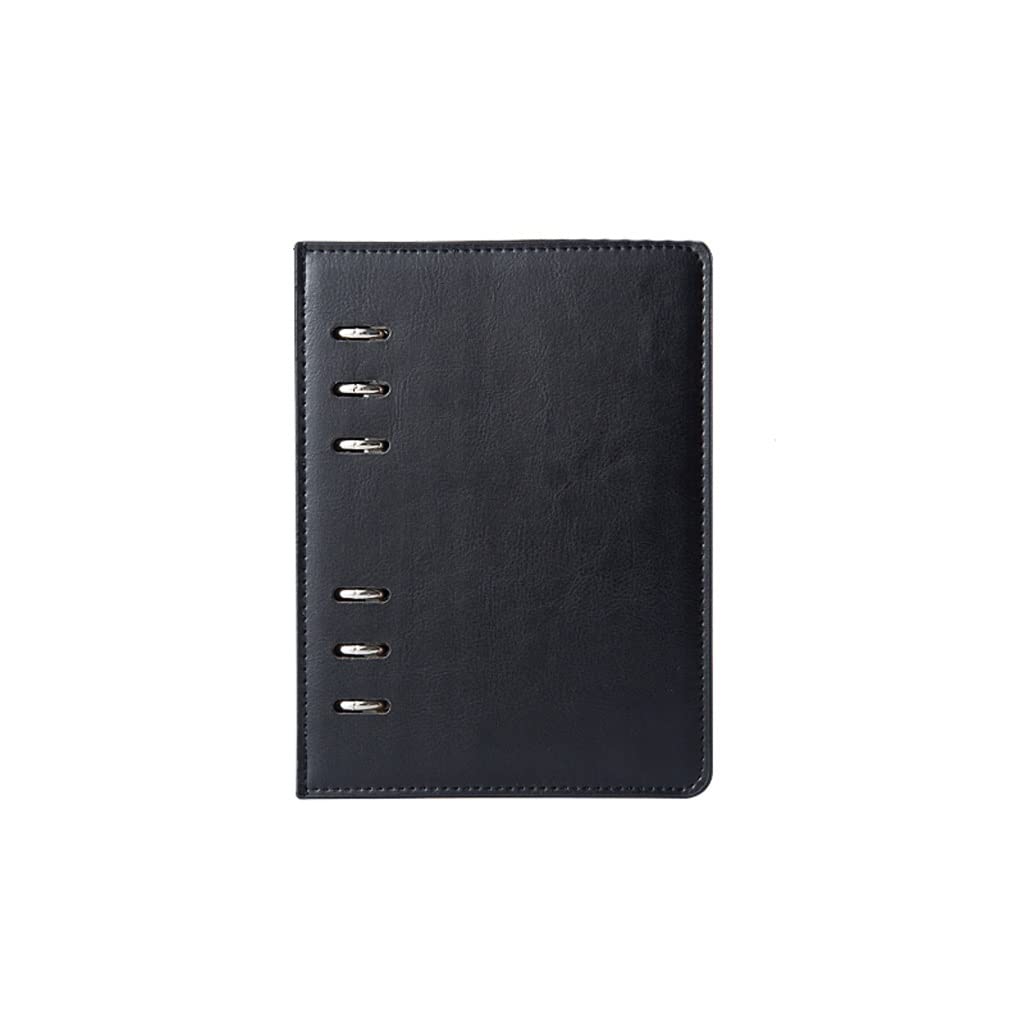 Premium A5 & A6 PU Leather Business Planner - Loose Leaf Notebook with Hard Cover, Recycled Paper for Professionals (Color: Brown, Size: A6) | Perfect for Office Meetings, Daily Scheduling & Project Management