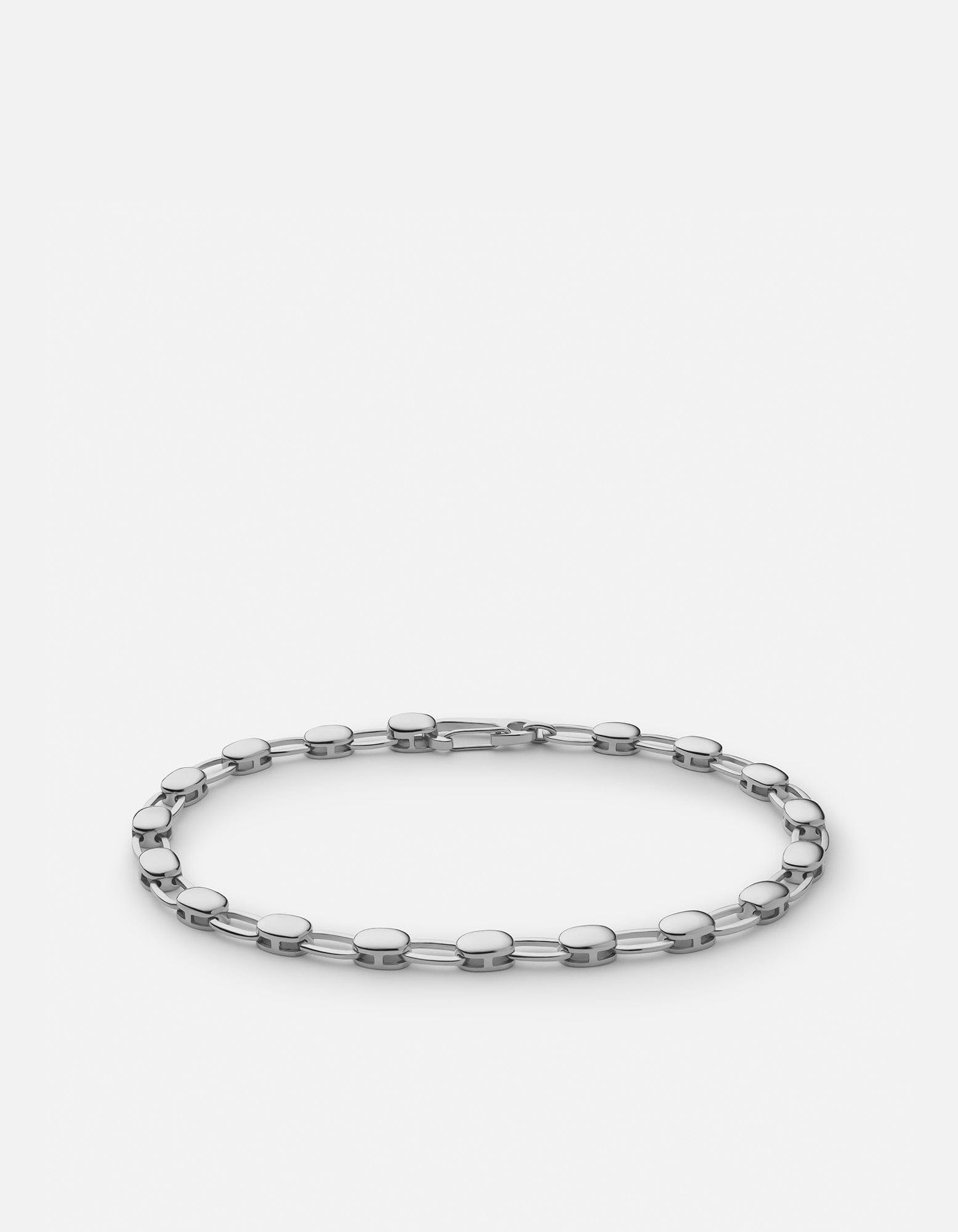 Sterling Silver Ward Chain Bracelet for Women - Elegant & Durable Jewelry for Everyday Wear, Gifts & Special Occasions