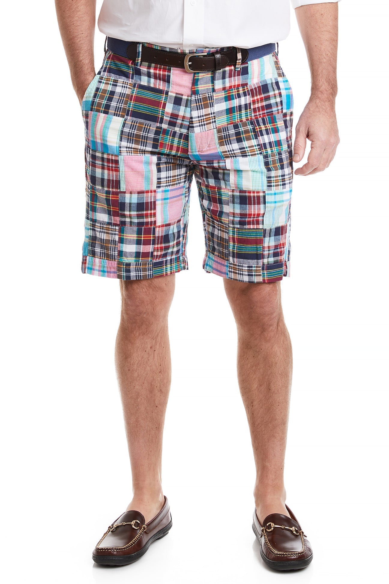 Cisco Short Weston Patch Madras Shirt - Stylish Casual Button-Up for Men | Perfect for Summer Outings, Beach Vacations & Relaxed Office Wear