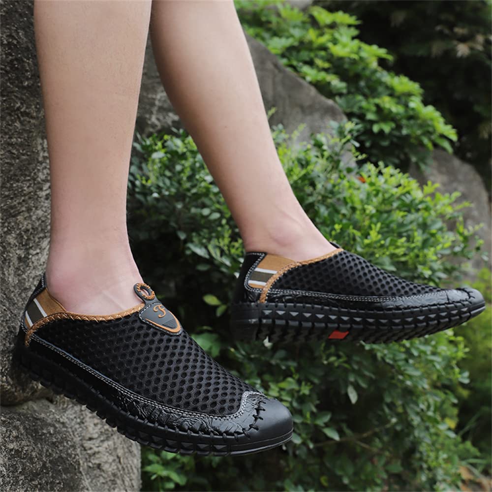 Men's Water Shoes Quick-Dry Mesh Slip-On Loafers - Lightweight Walking Shoes for Beach, Pool & Outdoor Activities