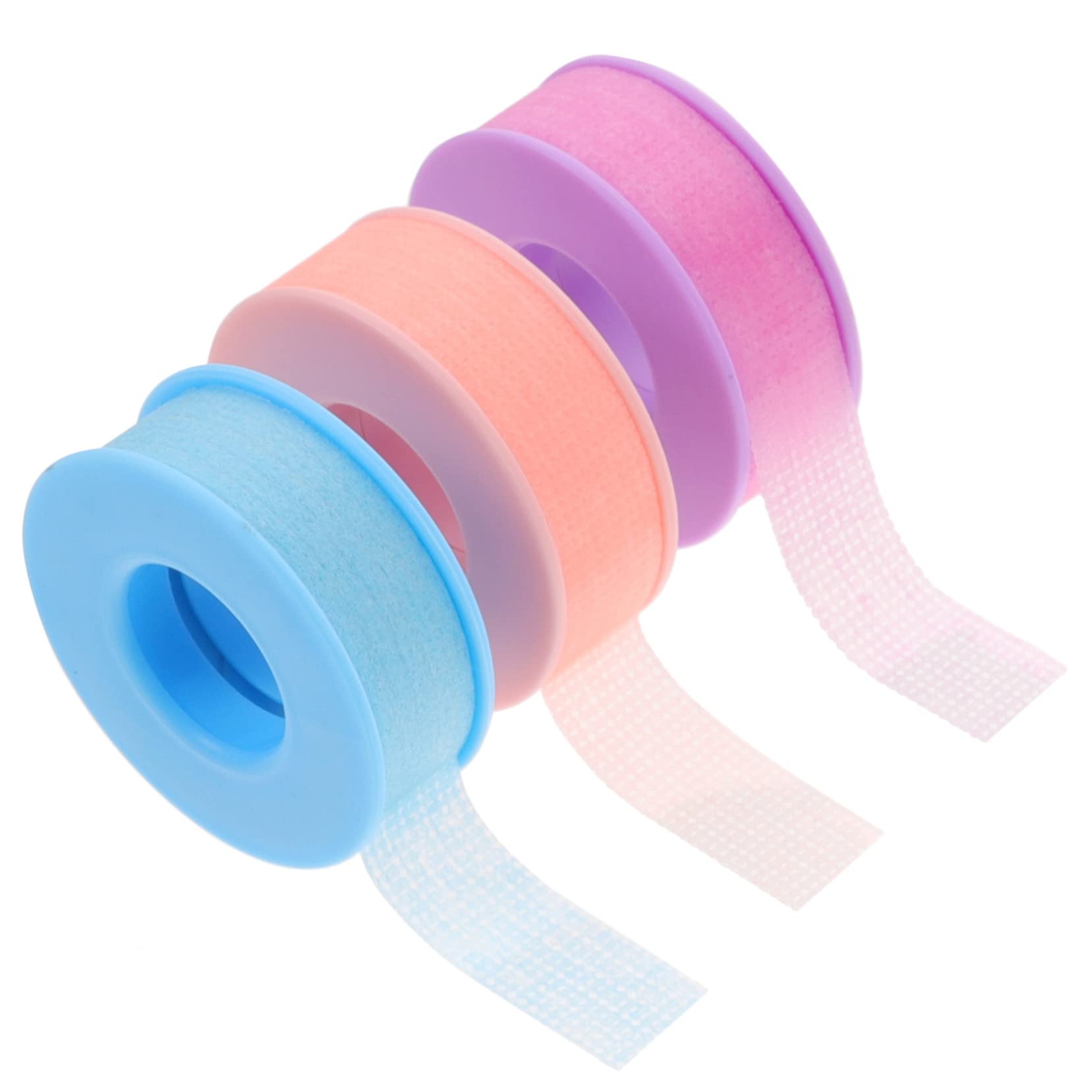 FOMIYES Eyelash Extension Tape - 3 Rolls Breathable Non-Woven Fabric & Silicone Gel Lash Tape for Professional DIY Eyelash Grafting, Mascara Application & Lash Lift - Perfect for Salon, Home Use & Beauty Enthusiasts