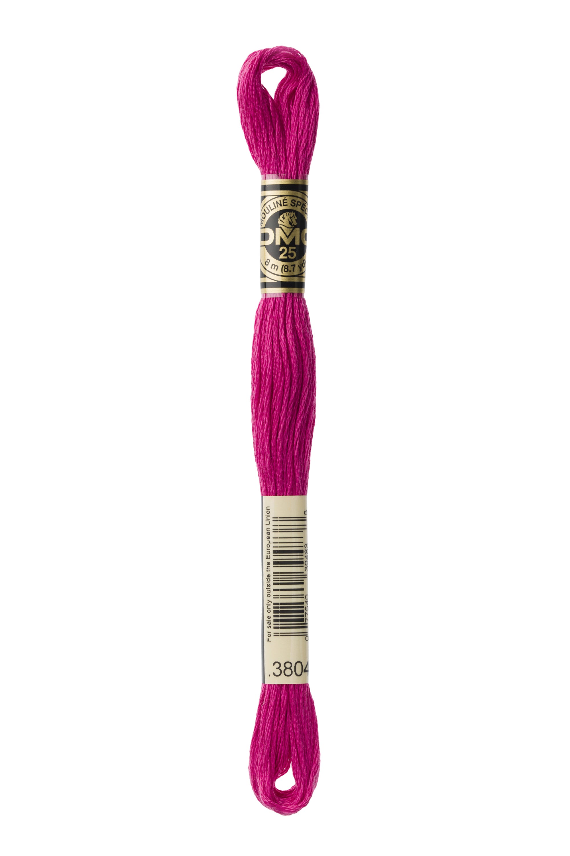 DMC 3804 Cotton Embroidery Floss - 6 Stranded Premium Thread for Cross Stitch, Needlepoint & Hand Embroidery - Perfect for DIY Crafts, Scrapbooking & Home Decor Projects