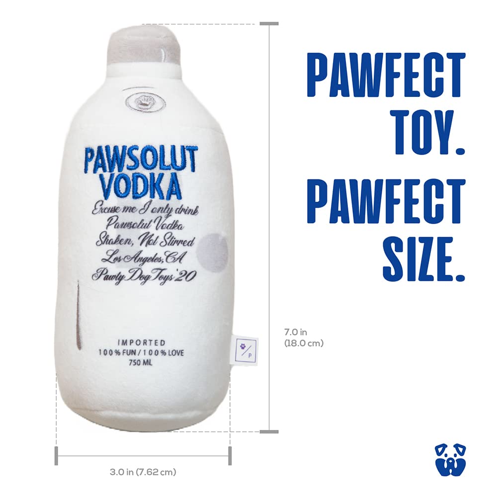 Pawsolut Plush Squeaker Dog Toy - Funny & Cute Interactive Chew Toy for Small & Medium Dogs - Perfect Birthday Gift for Pets - Squeaky Dog Toy for Indoor Play & Training