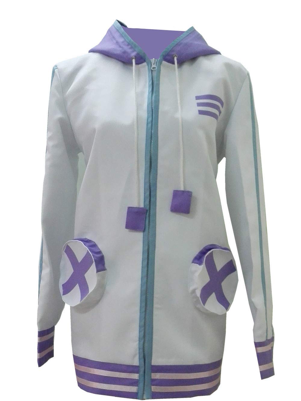 Netune Purple Heart Hoodie - Hyperdimension Neptunia Cosplay Costume for Anime Fans | Perfect for Conventions, Halloween & Gaming Events