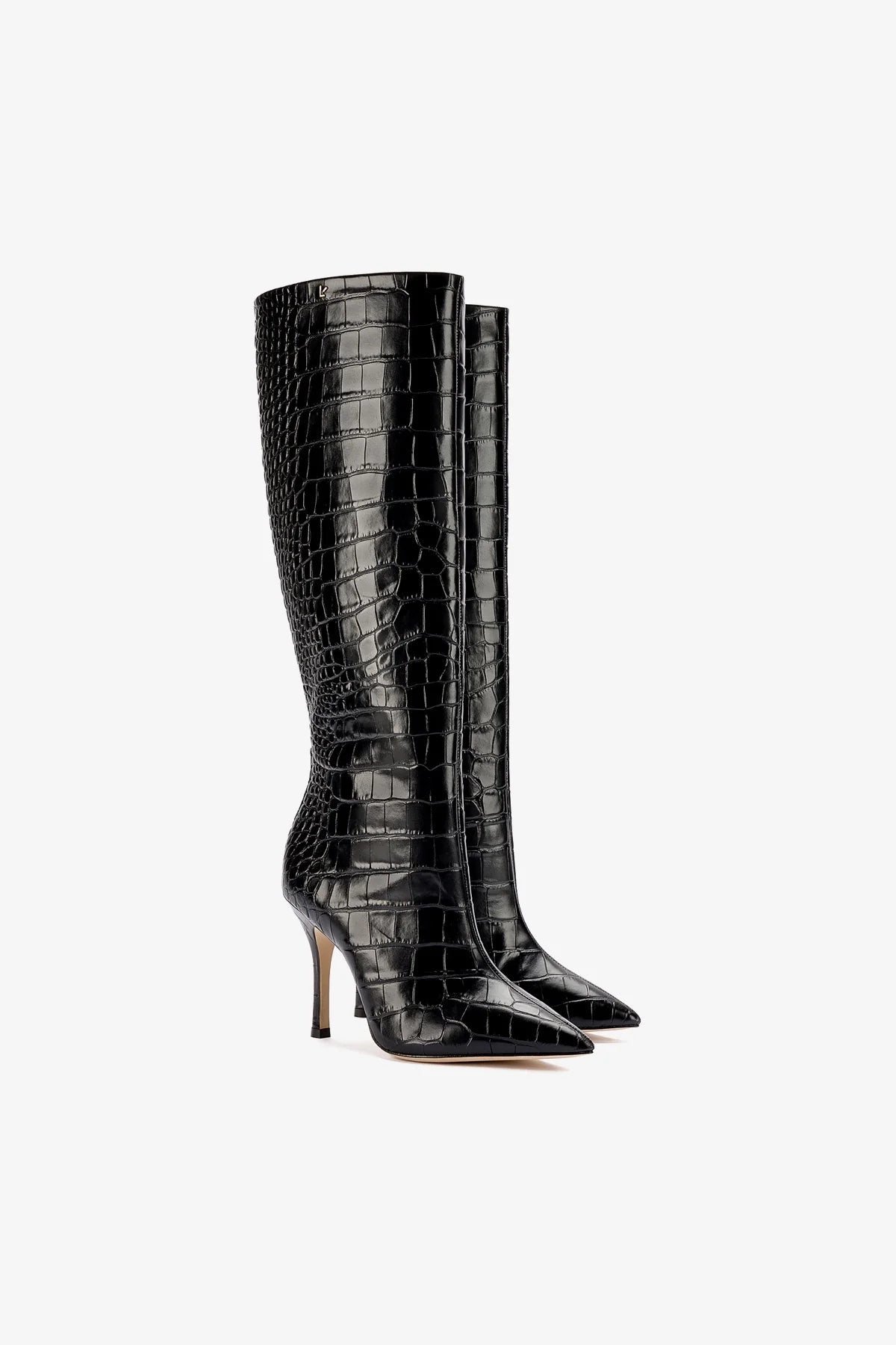 Kate Black Stamped Leather Boots for Women | Stylish & Comfortable Ankle Boots for Fall, Winter & Casual Outfits