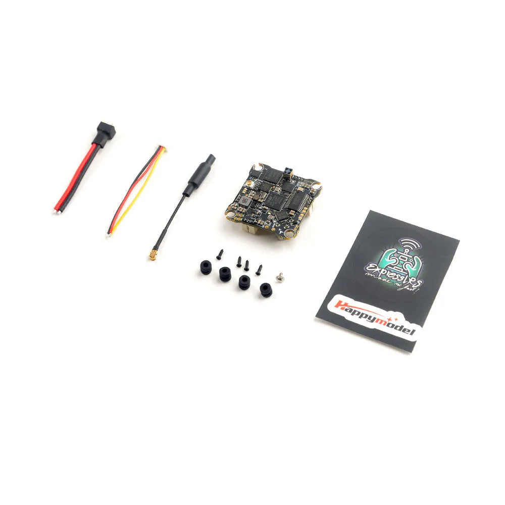 Happymodel X12 AIO 5-in-1 Flight Controller with Built-in 12A ESC & OpenVTX Support | 1-2S ELRS Version for Mobula7 1S Racing Drone | Perfect for FPV Racing and Freestyle Flying