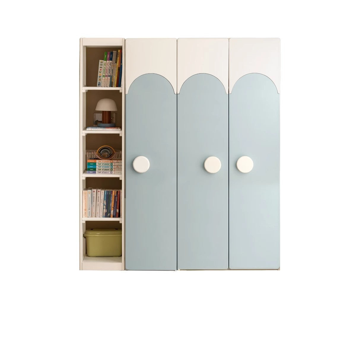 Pine Solid Wood Kids Wardrobe - Durable & Stylish Storage for Bedroom, Nursery, or Playroom - Perfect for Organizing Clothes, Toys & Accessories