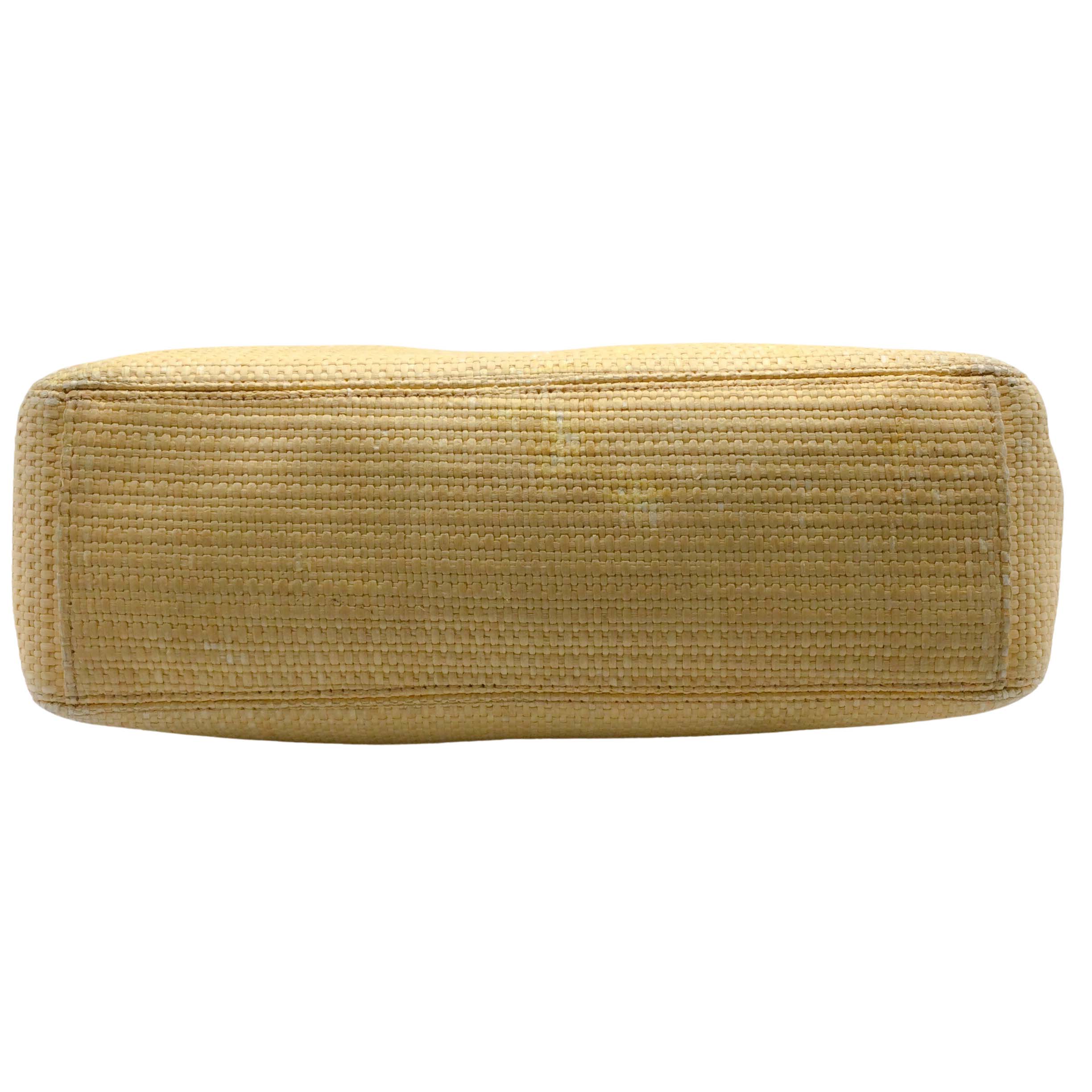 Chanel CC Doctor's Beige Raffia Tote Bag - Luxury Woven Straw Handbag for Women | Perfect for Summer Beach, Travel & Everyday Use