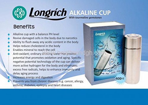 Pi Water Alkalizer Energy Cup - Anti-Oxidant Alkaline Water Bottle with Ionizer Technology | New in Box | Perfect for Hydration, Detox & Wellness at Home, Office or Gym