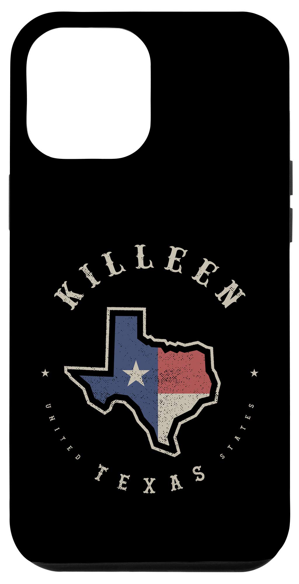 iPhone 12 Pro Max Case with Vintage Texas State Flag Map Design - Perfect Souvenir Gift for Texans & Travel Lovers (Fits All iPhone 12 Pro Max Models) - Great for Daily Use, Travel & Special Occasions