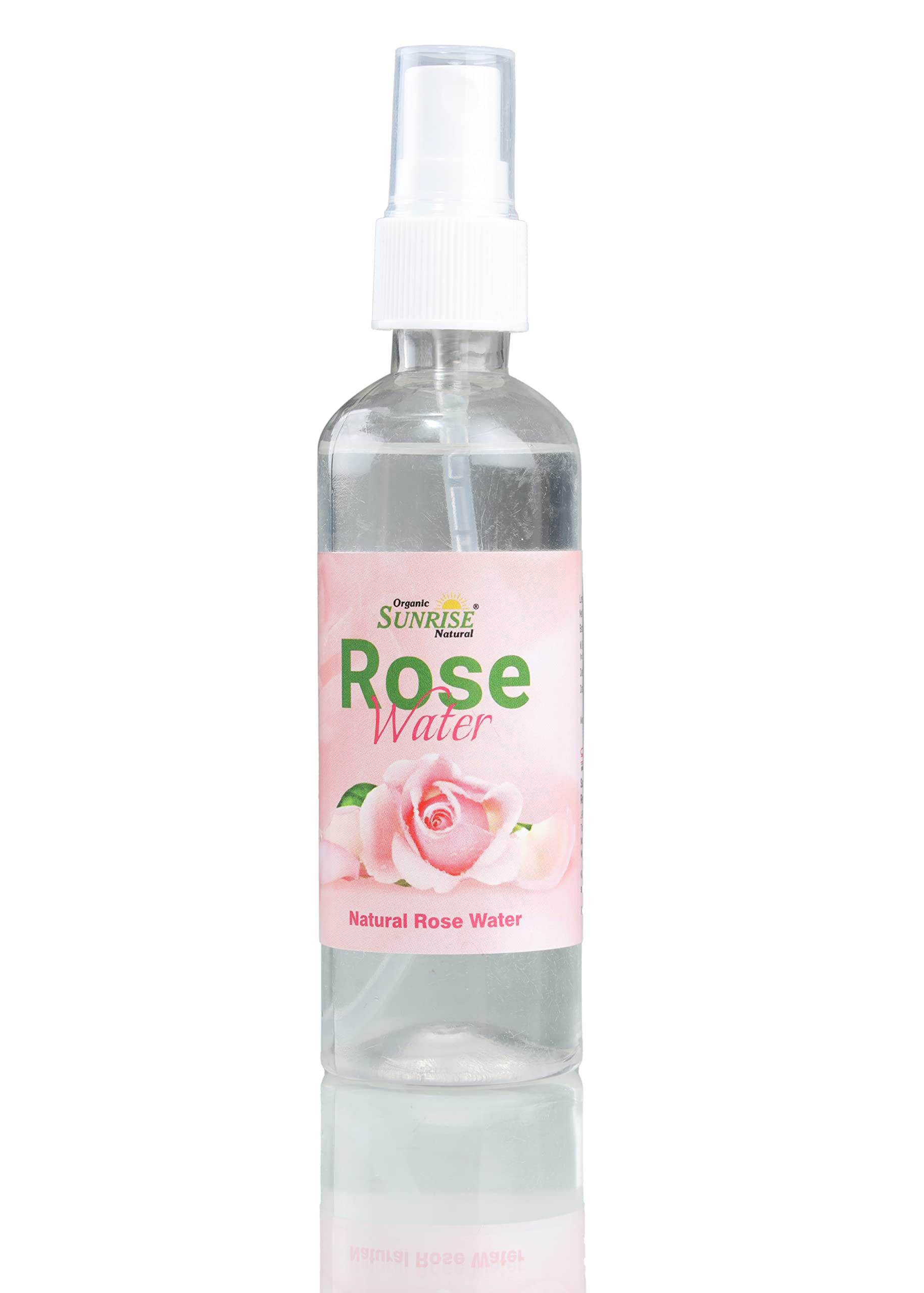 Natural Rose Water by SUNRISE - 100ml | Hydrating Facial Mist & Skin Toner for Glowing Skin | Perfect for Daily Skincare, Makeup Setting & Refreshment