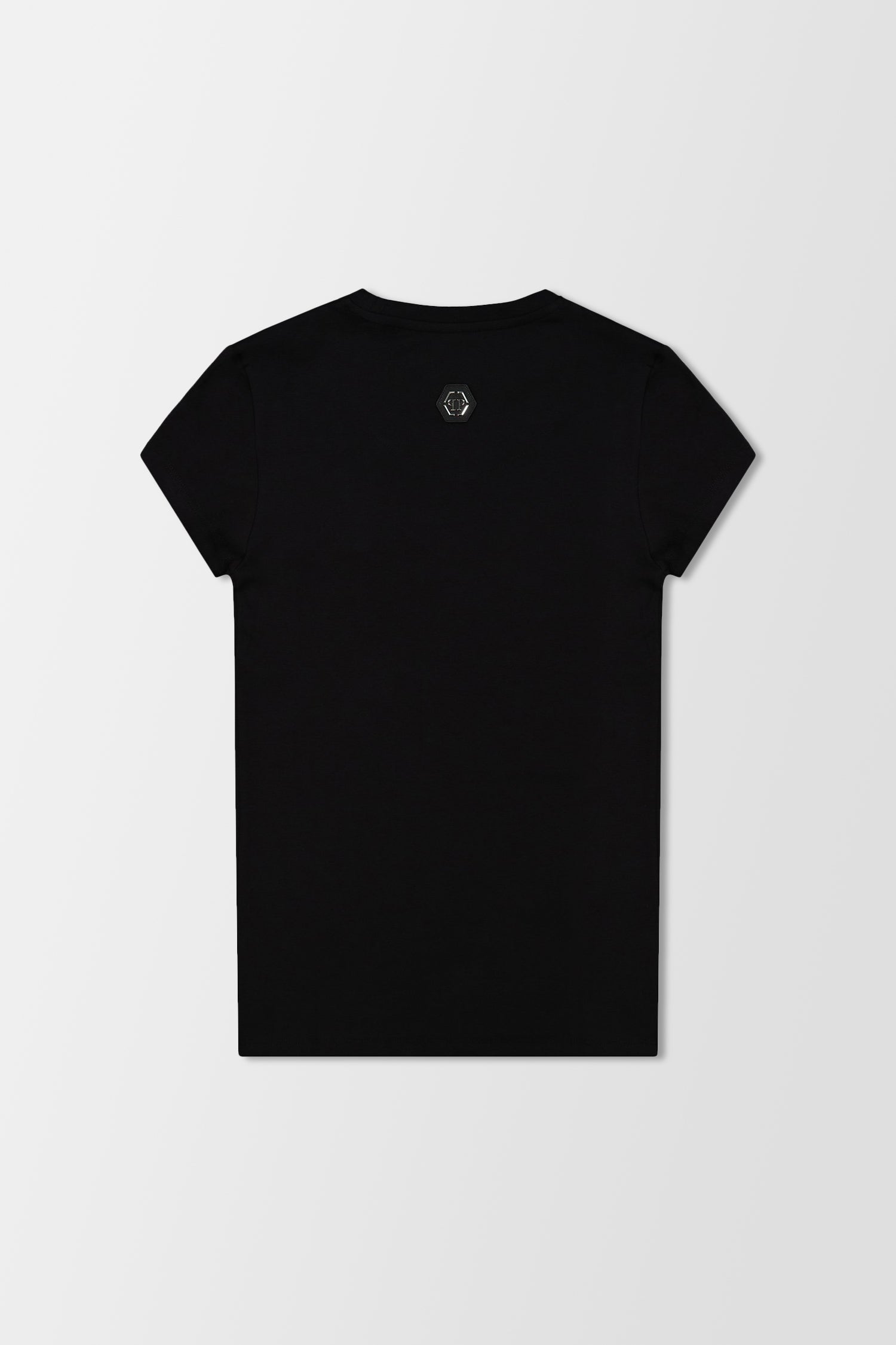 Philipp Plein Black Round Neck Short Sleeve Teddy Bear Graphic T-Shirt for Men - Casual Streetwear, Perfect for Everyday Wear and Urban Fashion