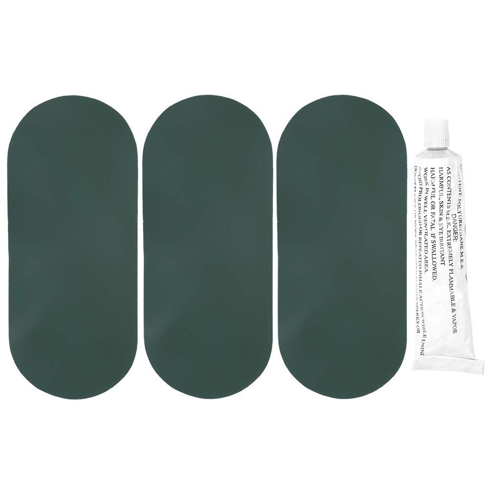 LZKW PVC Inflatable Boat Repair Patch - Heavy Duty Rubber Dinghy Patch for Kayak, Canoe & Raft - Waterproof Swimming Pool & Marine Equipment Repair Kit (Perfect for Emergency Repairs on Water Adventures)