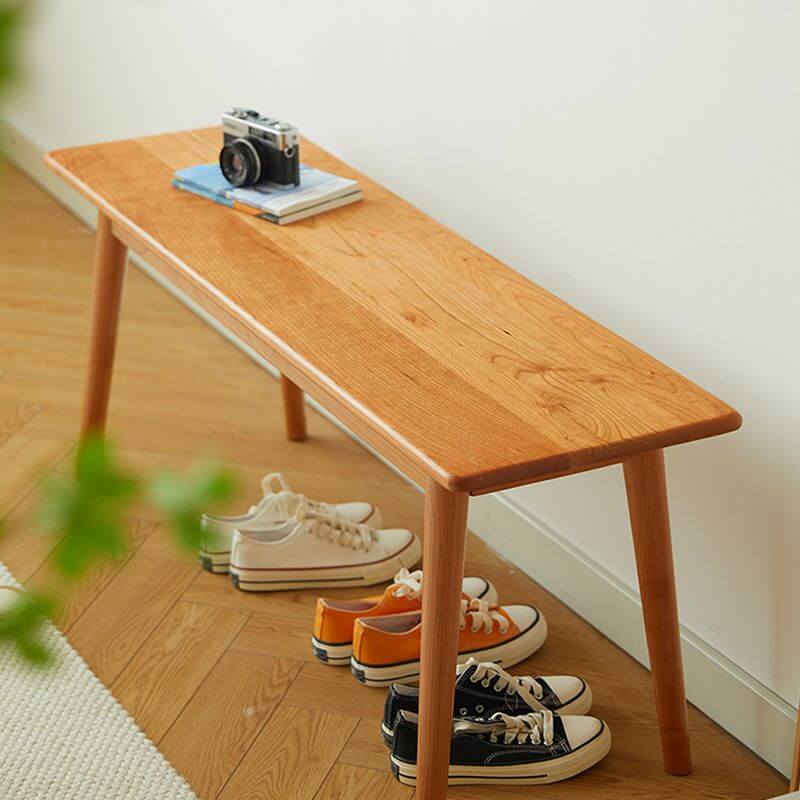 Modern Solid Color Unfinished Wood Dining Bench - Simple & Stylish for Kitchen, Dining Room, or Breakfast Nook