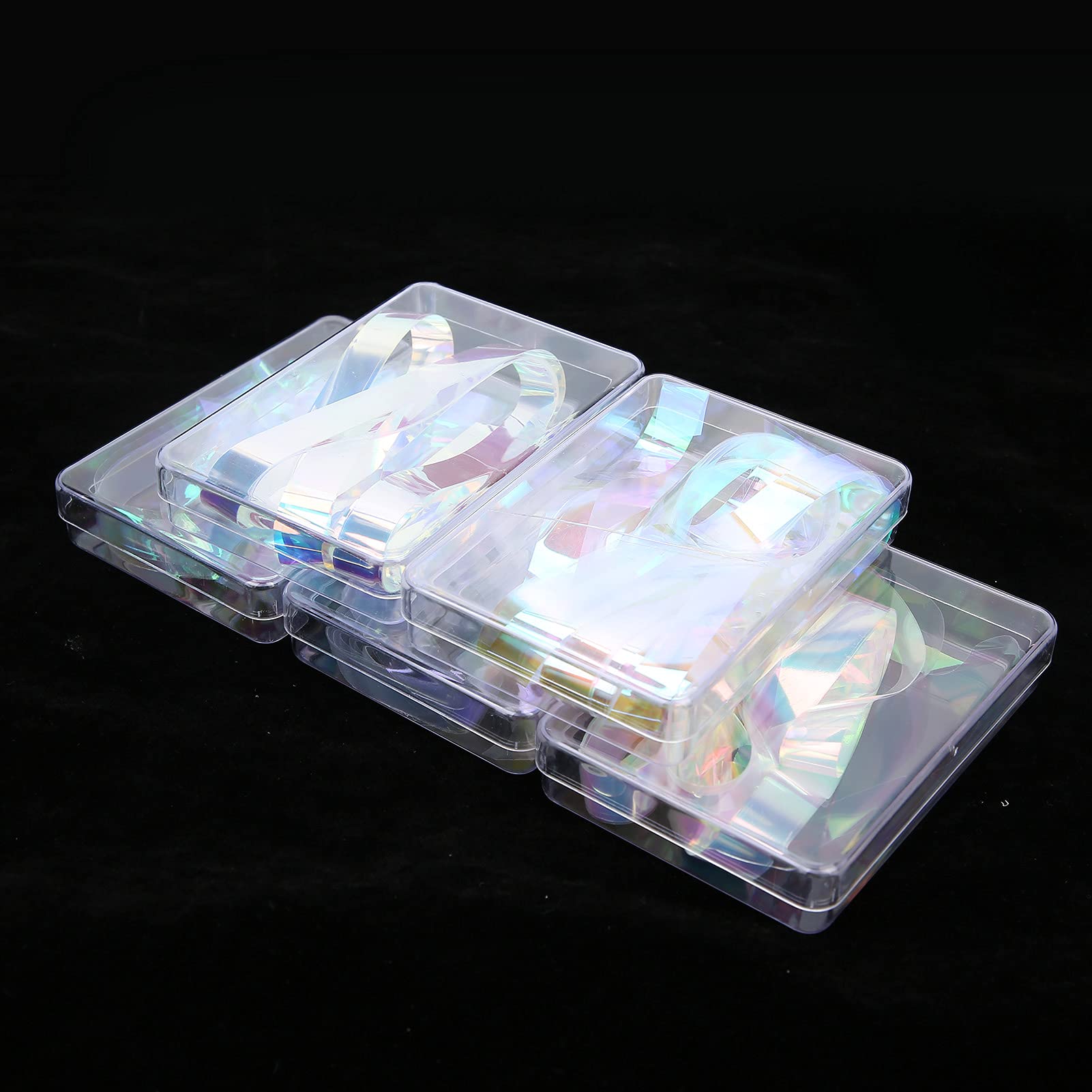 5 Box Nail Art Cellophane Stickers - 1x50cm Glass Paper Nail Decals for Women, Mothers & Wives | Perfect Gift for Nail Shops, Home Manicures & Pedicures | Great for DIY Nail Art, Parties & Special Occasions