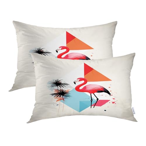 Pink2 Flamingo Geometric Pink03