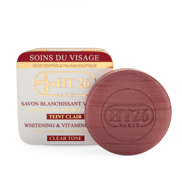 HT26 PARIS Carrot Brightening Soap Bar - 150g for Brighter, Even Skin Tone | Natural Skin Lightening & Glow Boost | Perfect for Daily Face & Body Cleansing