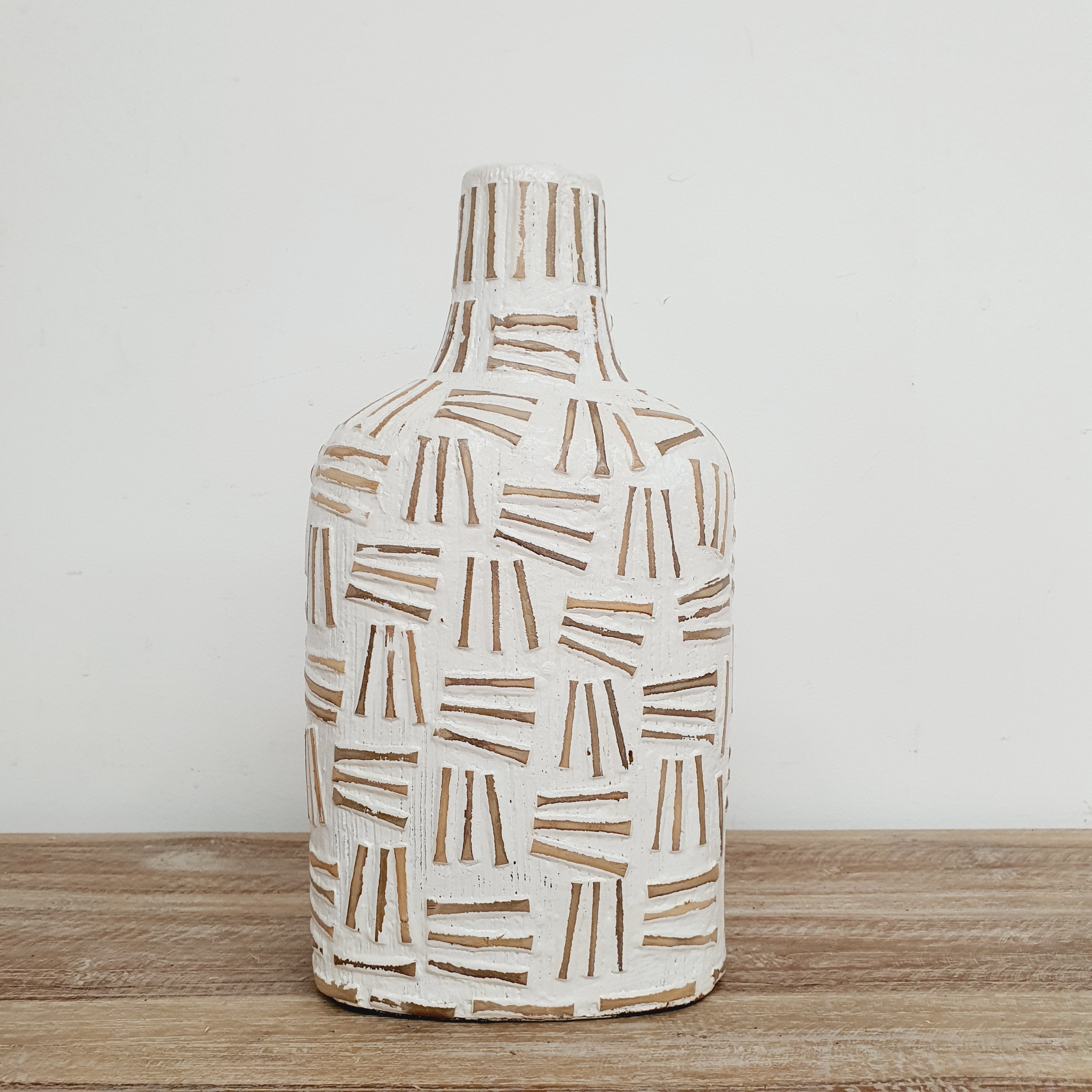 Elegant White Tall Decorative Vase for Home Decor - Perfect for Living Room, Dining Table & Wedding Centerpieces