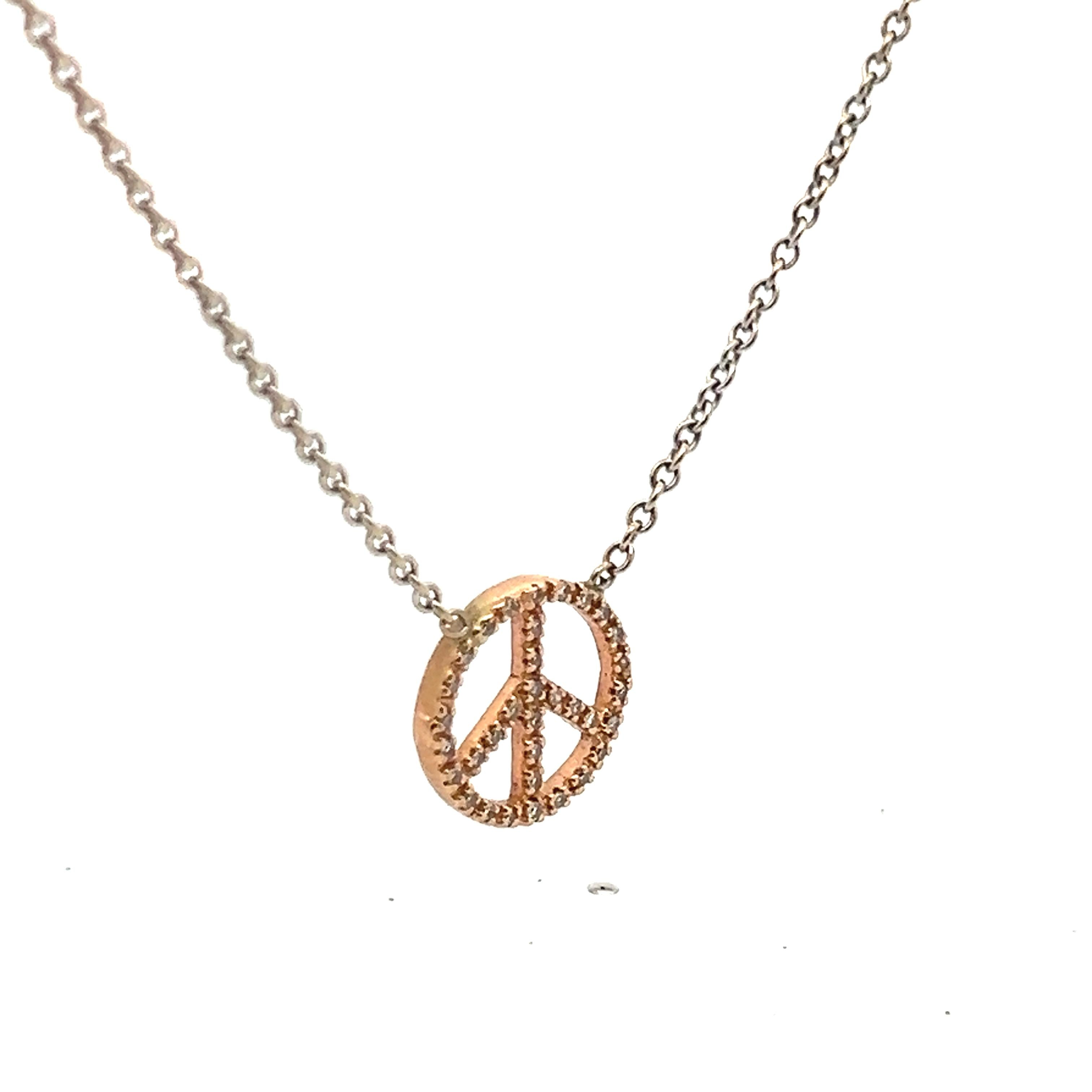 0.07 Carat Round Brilliant I SI1 Diamond 14K Two Tone Gold Pendant Necklace for Women - Elegant Gift for Anniversary, Valentine's Day & Special Occasions