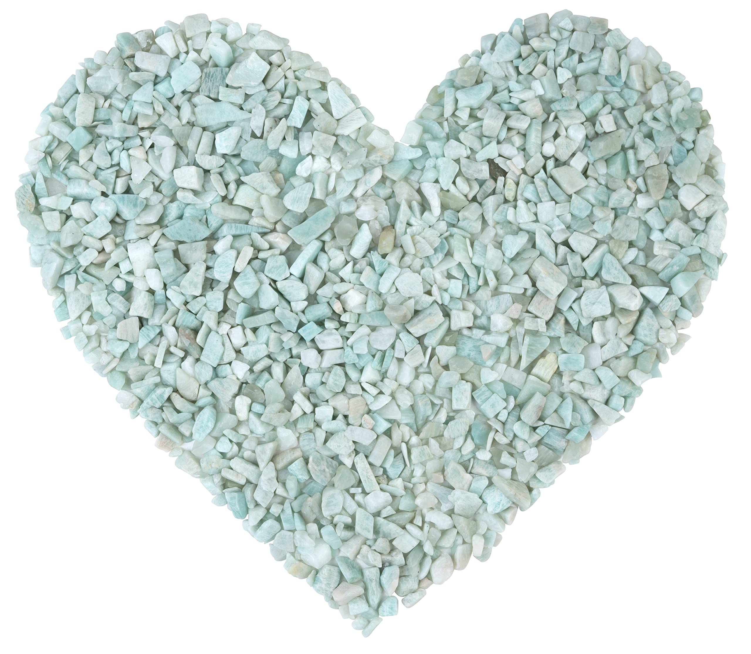 ZAICUS Natural Amazonite Crystal Chips - 1 Lb Bulk Gemstone for Healing, Reiki, Witchcraft & Jewelry Making - Irregular Shaped Crushed Stones for Home Decor, Meditation & Spiritual Practices