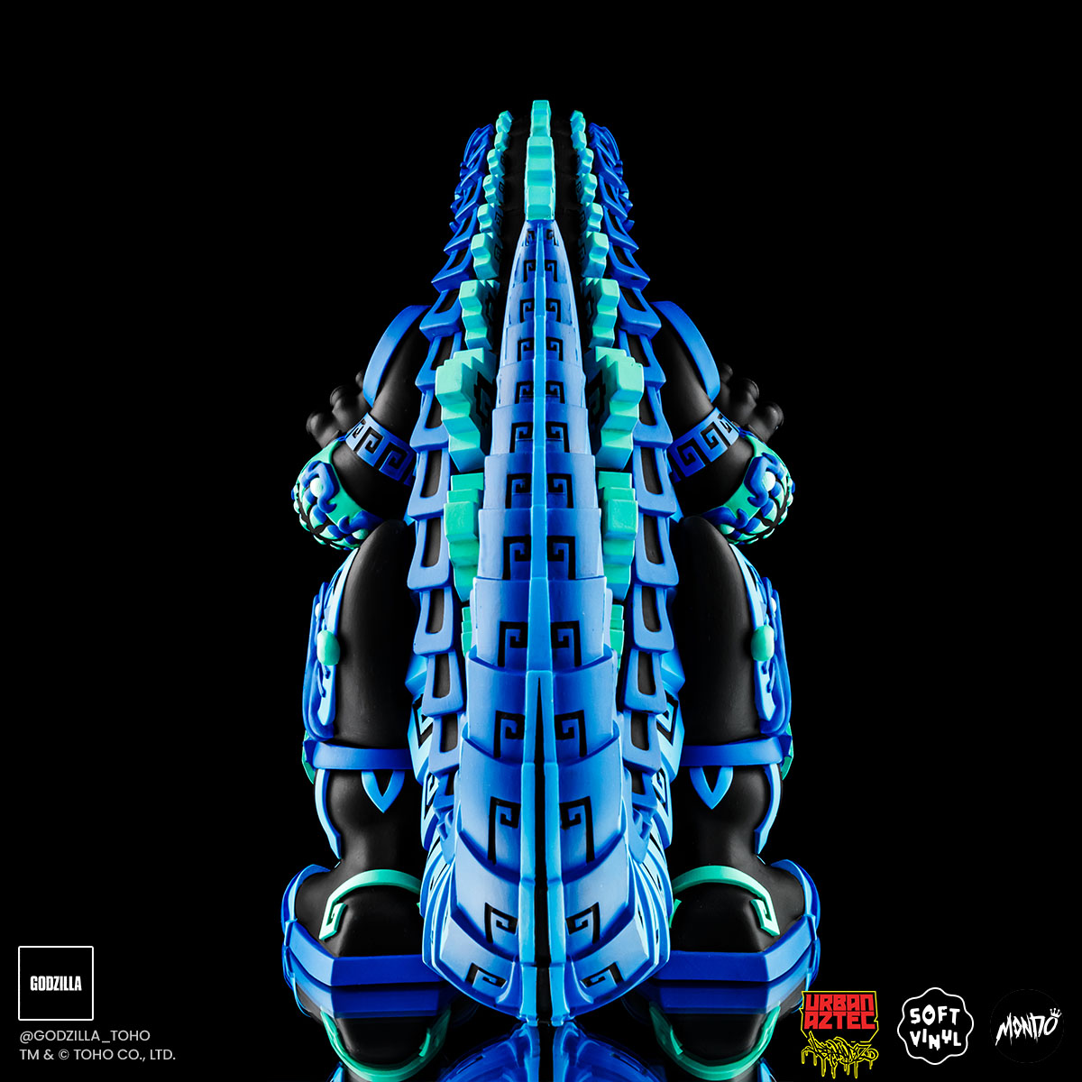 Urban Aztec Godzilla Vinyl Designer Figure - Heat Ray Variant Timed Edition | Collectible Monster Toy for Display & Gifts | Perfect for Anime Fans & Pop Culture Collectors