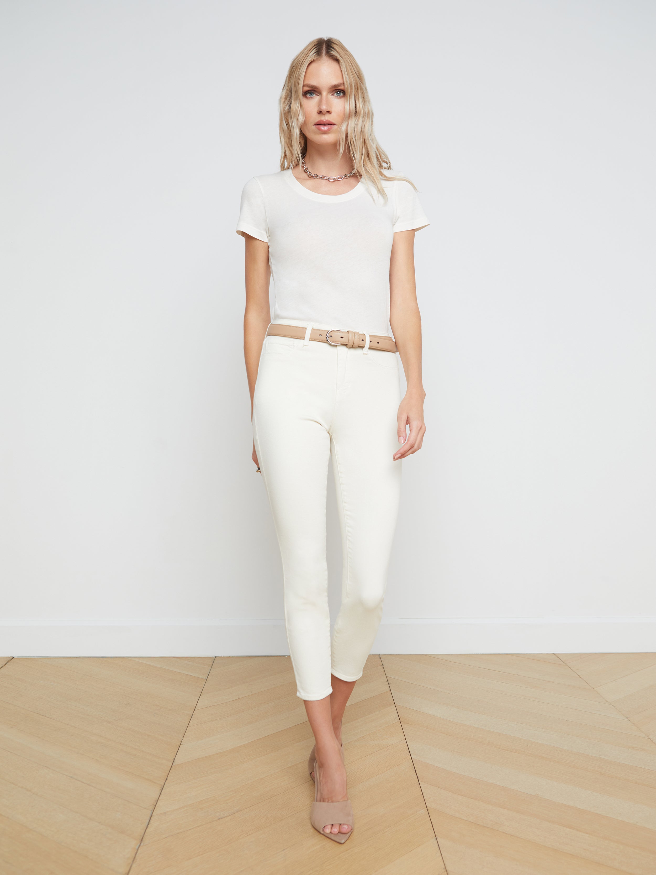 Margot Cropped Skinny Jeans for Women - High Waist Slim Fit Stretch Denim Pants | Perfect for Casual Outfits, Date Nights & Office Wear
