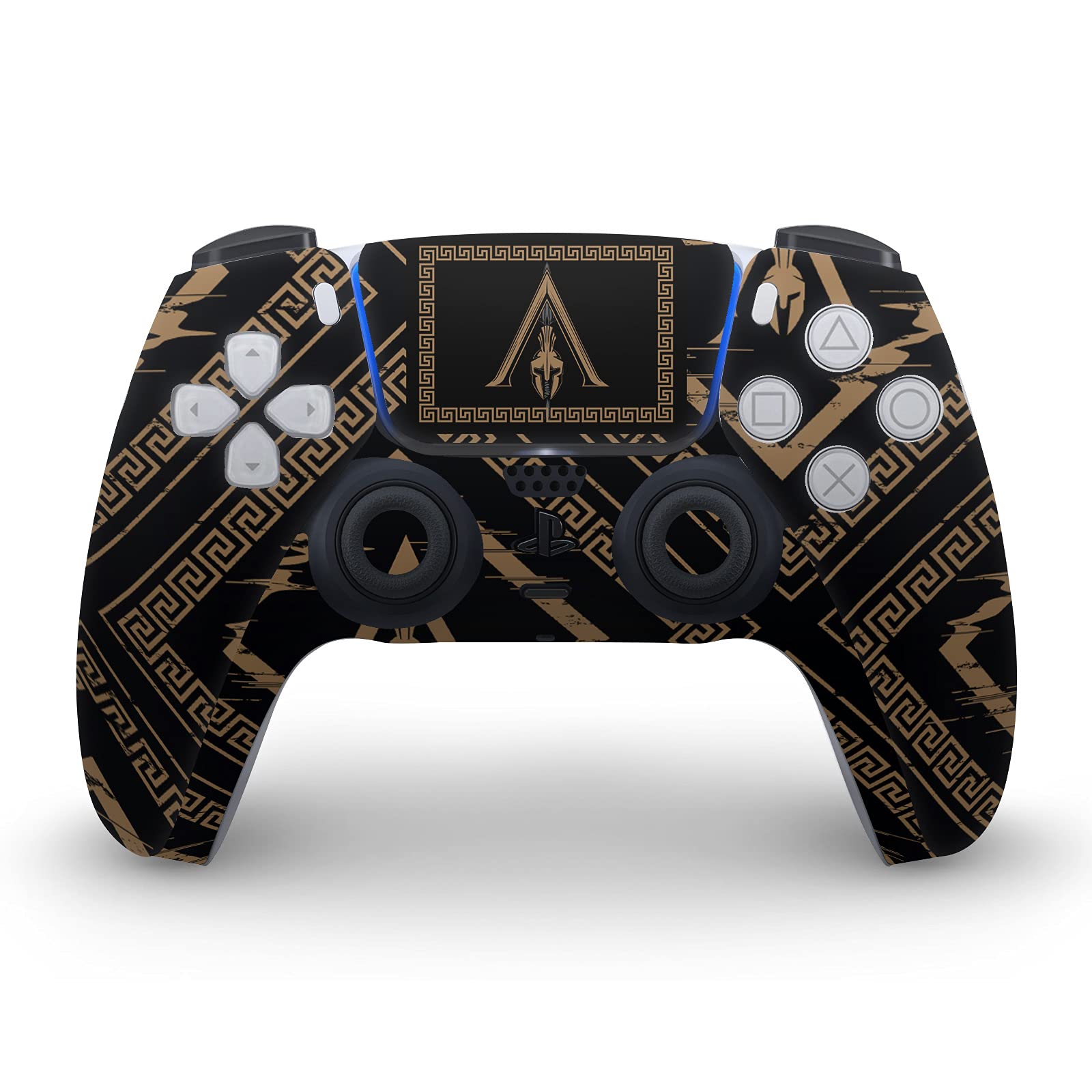 Grunge Black Flag Logo Matte Vinyl Decal Skin for PS5 Digital Edition & DualSense Controller - Protective Gaming Case Cover for Sony PlayStation 5 Console - Perfect for Gaming Setups & Customization