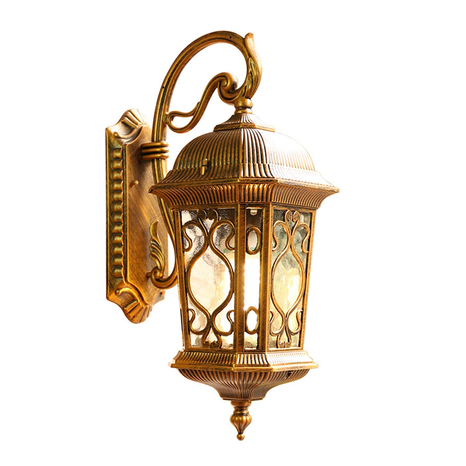 Vintage Outdoor Wall Mount Light - Antique Exterior Wall Lantern Sconce, Waterproof IP23 Bronze Wall Fixture Lighting for Porch, Garden, Garage & Front Door - Perfect for Classic Home Decor & Outdoor Ambiance