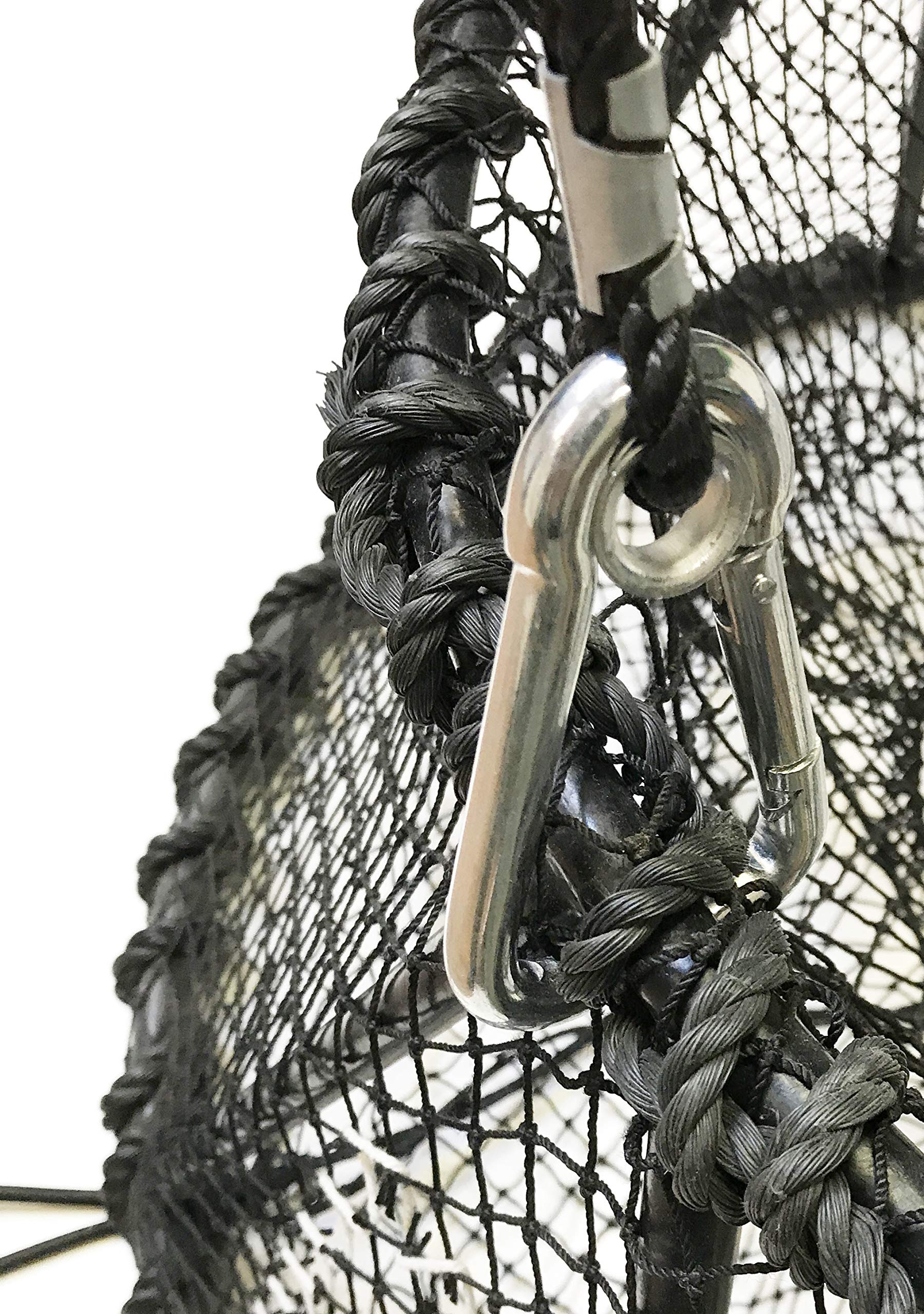 KUFA Sports Heavy Duty Vinyl Coated Prawn Crab Trap with 400ft Rope - Yellow Buoy, Vented Bait Container & Harness Set for Saltwater Fishing | Ideal for Shrimp, Crab & Lobster Catching in Ocean, Bay & Pier Fishing