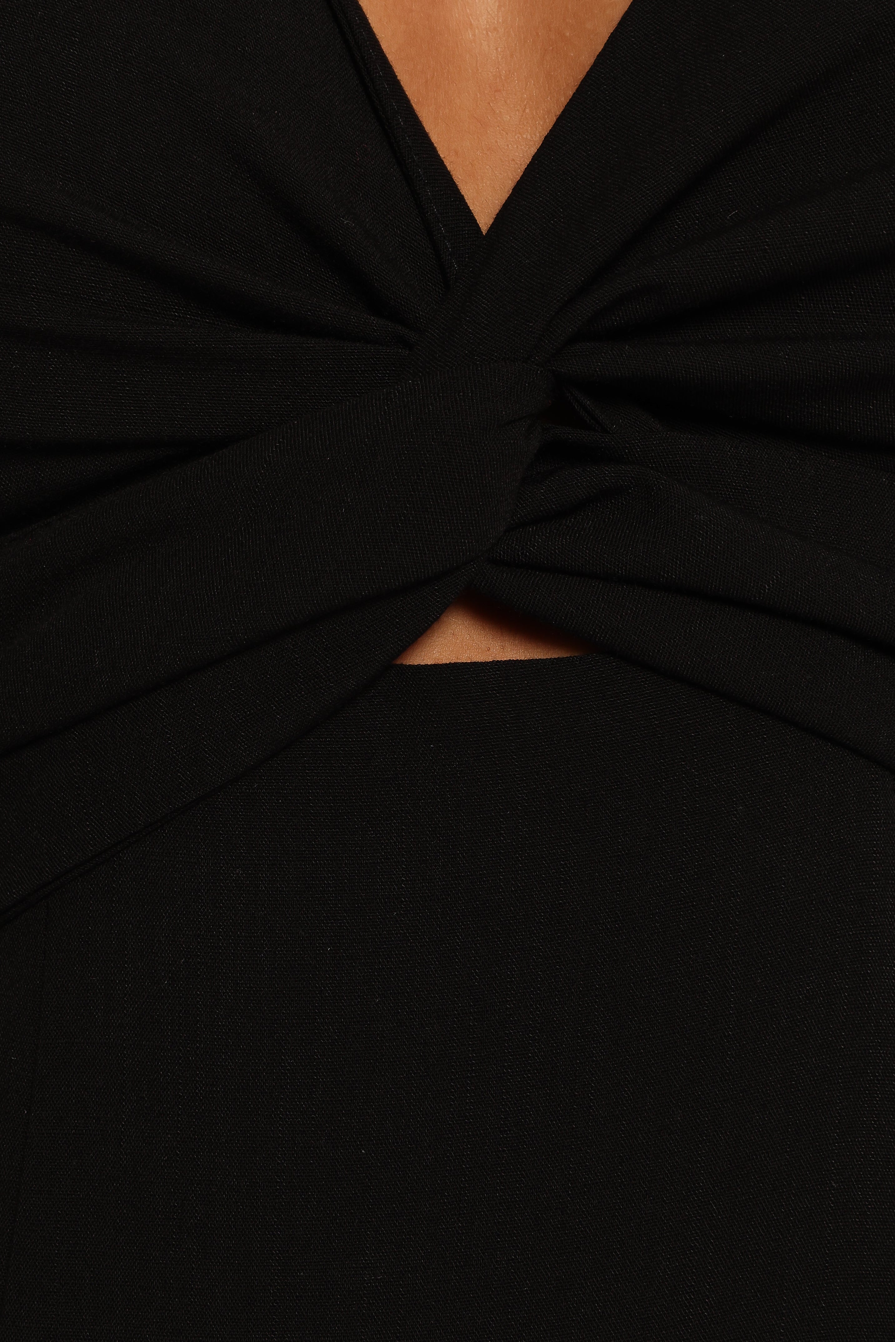 Archer Midi Dress in Black | Flowy Casual & Party Dress for Women | Perfect for Office, Date Night & Special Occasions