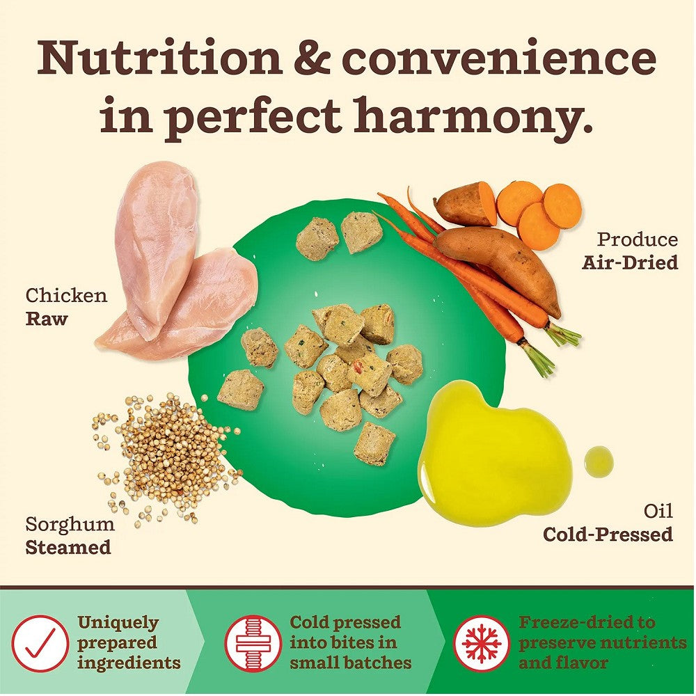 Kibble In The Raw Freeze Dried Chicken Dog Food for Small Breeds - High Protein Natural Treats for Puppies & Adult Dogs - Perfect for Training, Travel & Mealtime Toppers