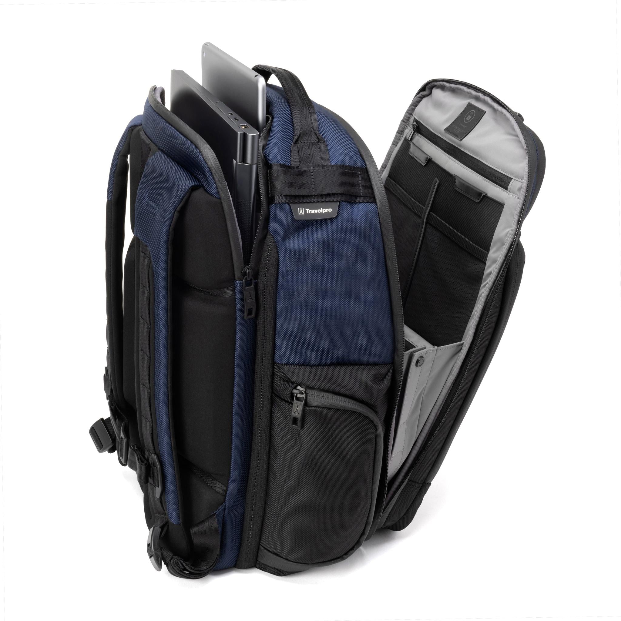 Travelpro Altitude Large Expandable Travel Laptop Backpack 30-36L - Durable Carry-On Backpack for Business Travel, College & Commuting with Laptop Compartment & USB Port