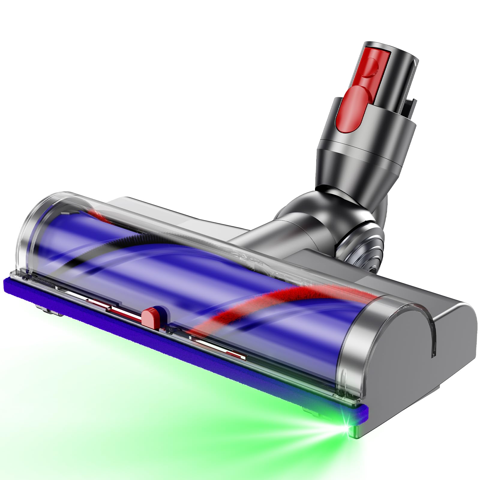 Dyson V7 V8 V10 V11 V15 Motorhead Replacement - LED Headlight Soft Roller Brush Head for Hardwood Floors & Carpets - Compatible with Dyson Cordless Stick Vacuums - Perfect for Pet Hair, Dust & Deep Cleaning at Home