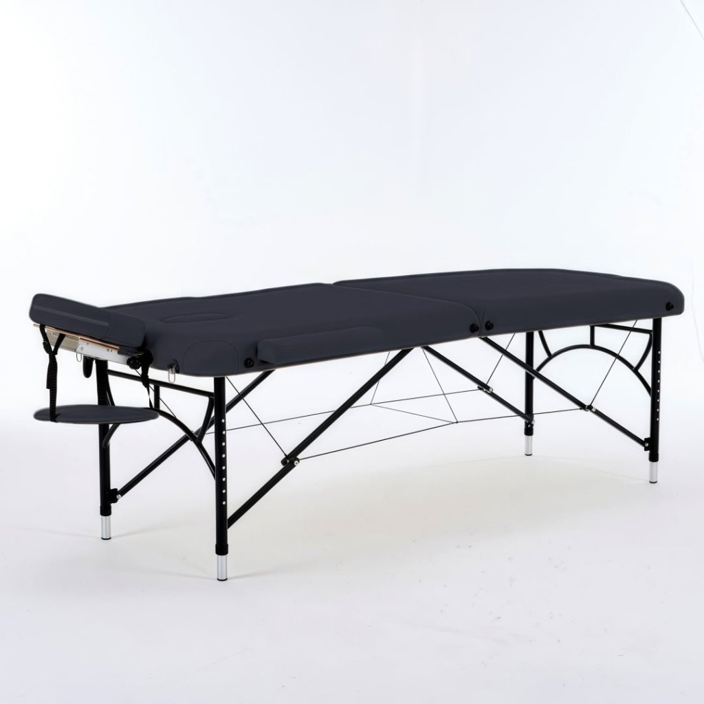 Greenlife® 5 Aluminum Super Stable Portable Massage Table - 2 Section Adjustable Height for Professional & Home Use - Perfect for Massage Therapists, Spas & Relaxation at Home