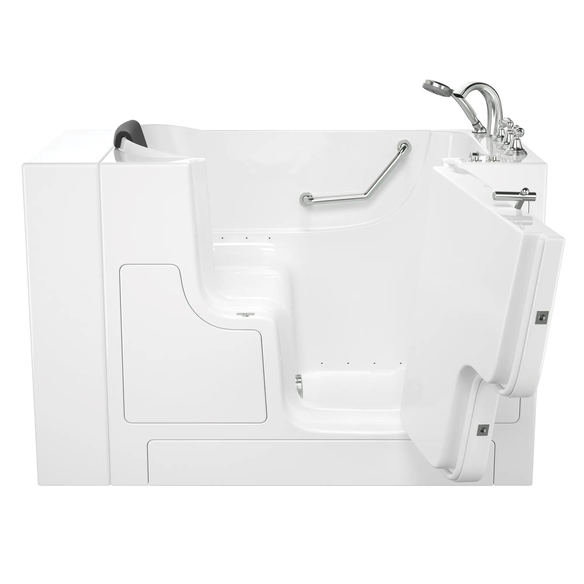 Premium 30 x 52 Inch Gelcoat Walk-In Bathtub with Air Spa System - Right Hand Drain & Faucet - Ideal for Elderly & Mobility Impaired Users - Perfect for Relaxation & Hydrotherapy at Home