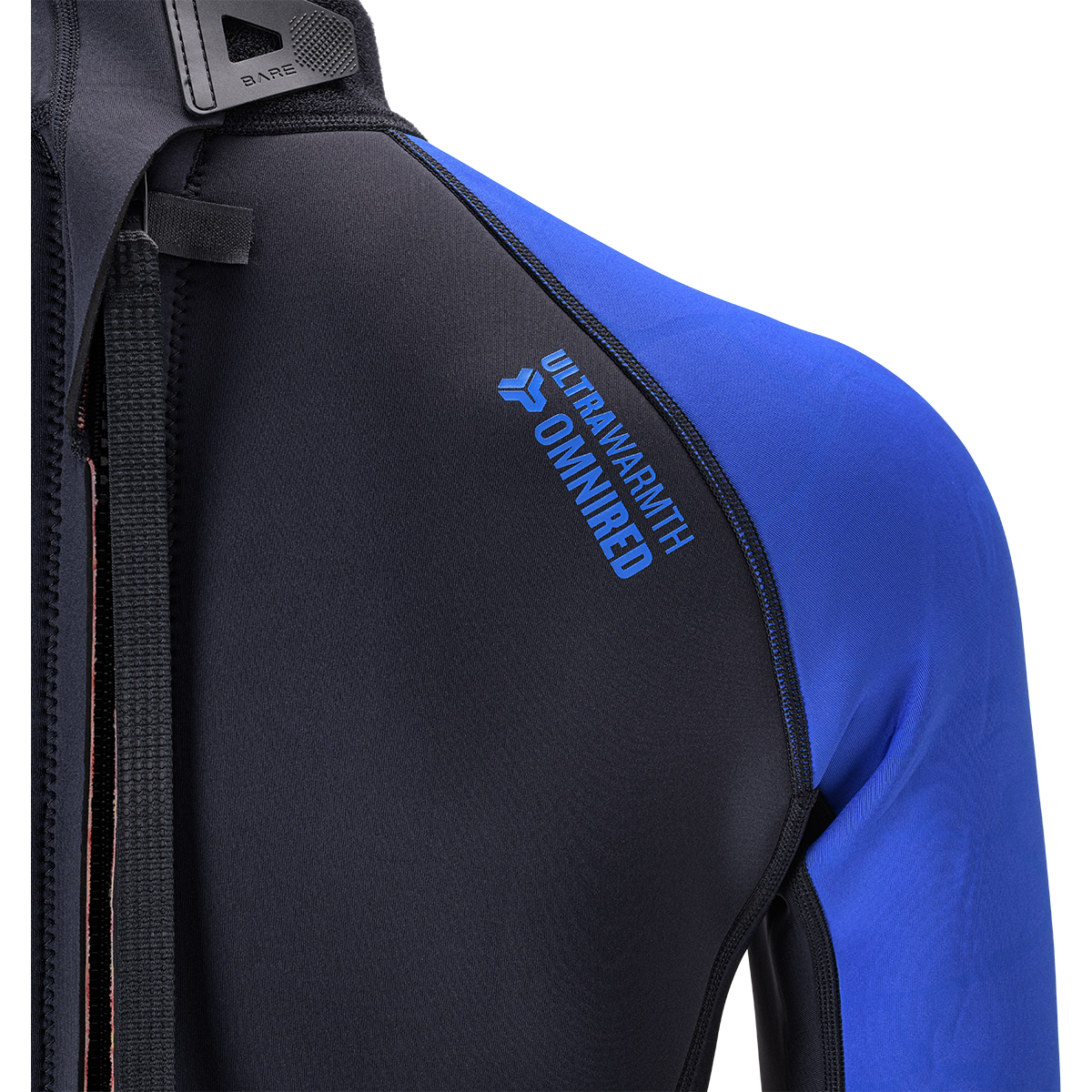 Bare 3mm Velocity Ultra Full 2.0 Blue Wetsuit for Scuba Diving, Surfing & Water Sports - High Performance Neoprene Suit