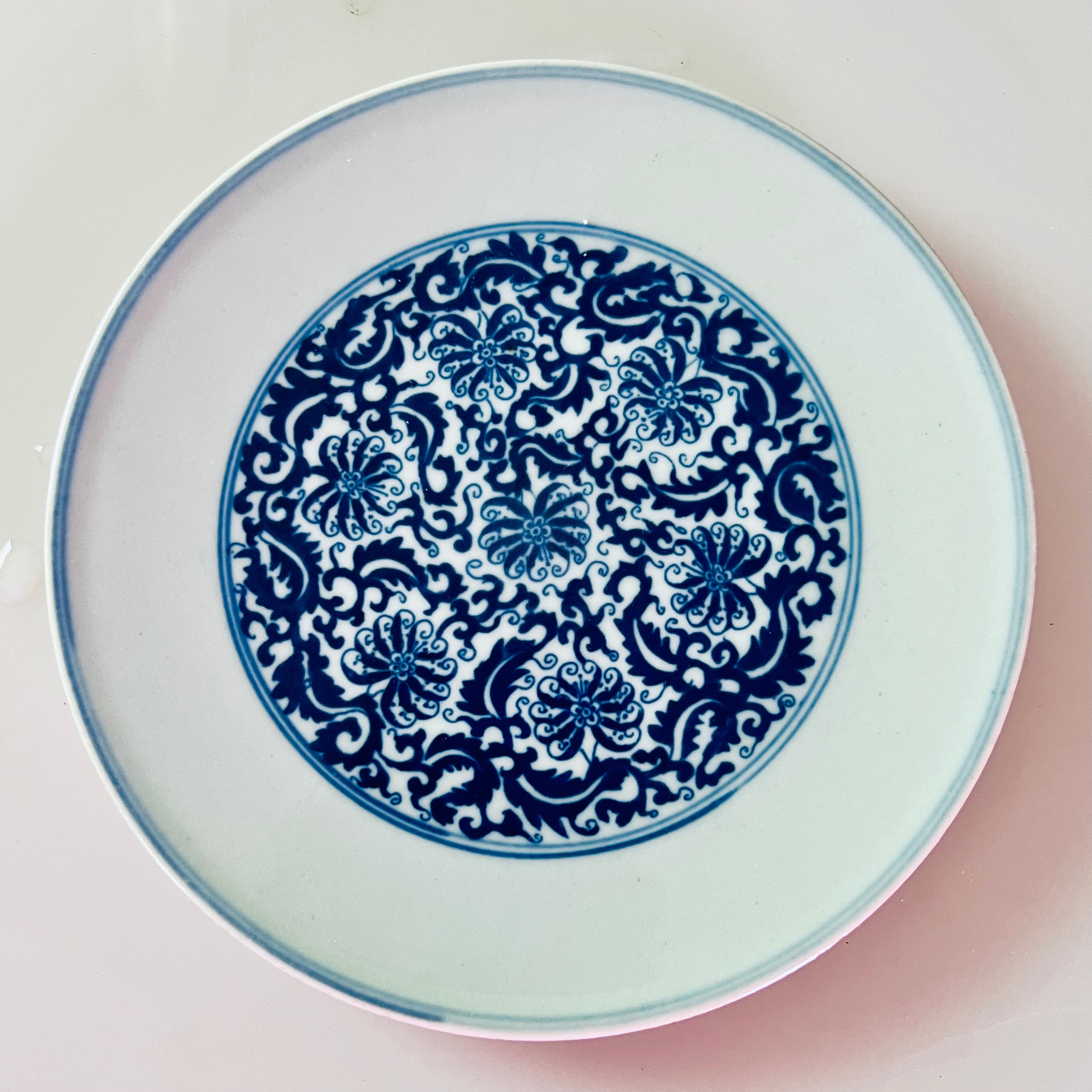 Shansi Porcelain Plate - Handcrafted Chinese Ceramic Dinner Plate, Elegant Floral Design, Microwave & Dishwasher Safe - Perfect for Fine Dining, Wedding Gifts & Home Decor