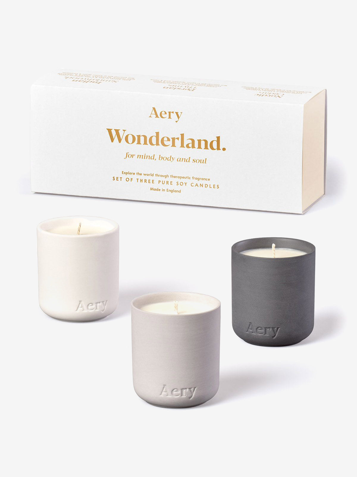 Aery Fernweh Collection Wonderland Votive Candle Gift Set of 3 - Scented Candles for Home Decor, Relaxation & Romantic Ambiance - Perfect for Bedroom, Bathroom & Gift Giving