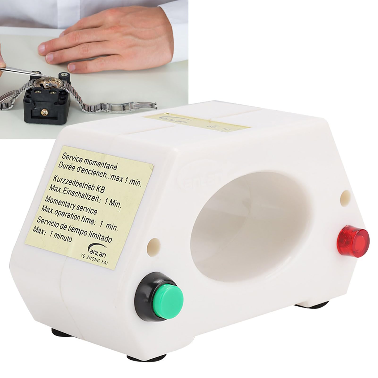 Professional Watch Demagnetizer - Lightweight Mechanical Tool for Watch Repair (US Plug) - Perfect for Watchmakers & Repair Workers