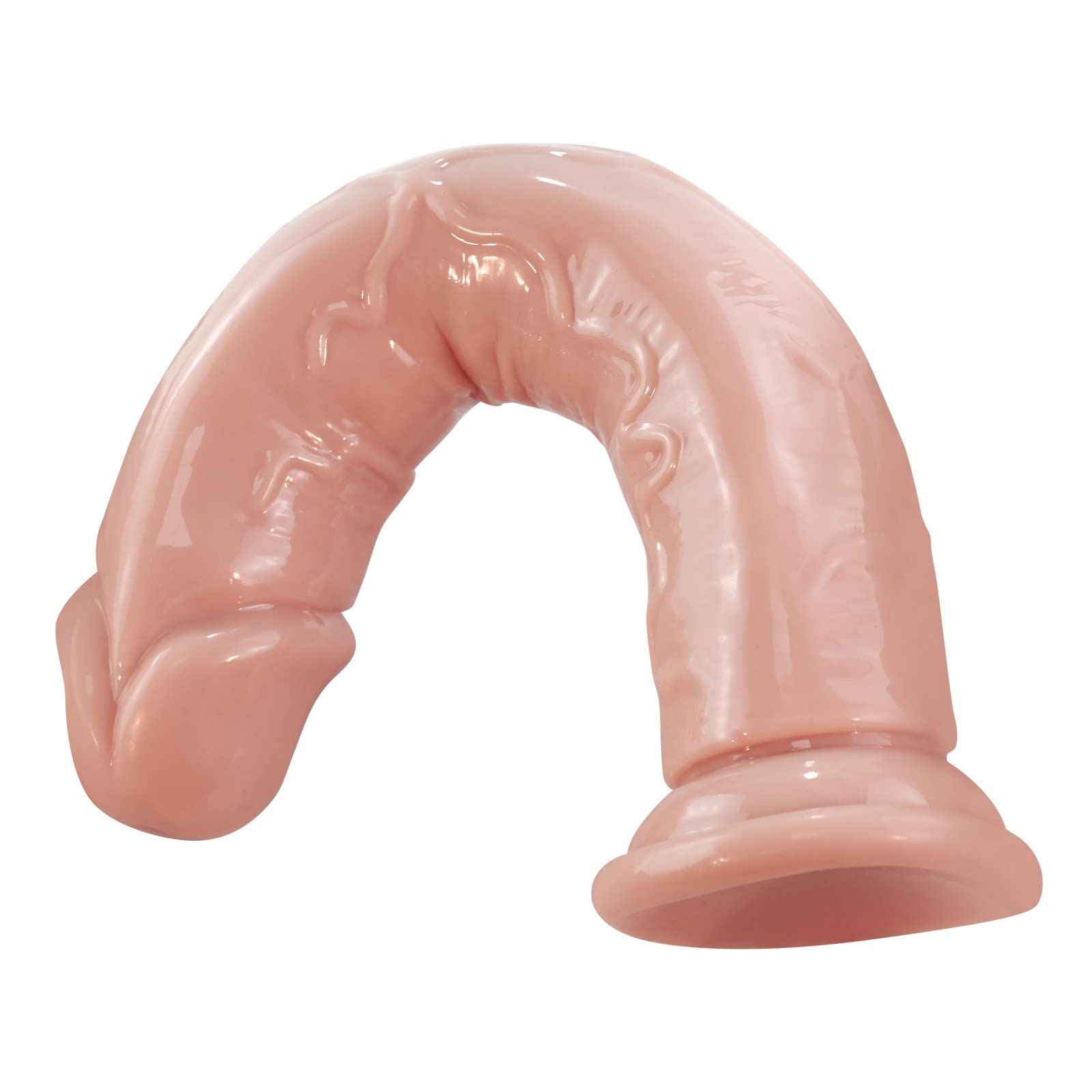 13 Inch Realistic Dildo with Strong Suction Cup - Extra Thick Anal & Vaginal Sex Toy for Women & Men - Lifelike Flesh Texture for Solo Play, Couples Fun & BDSM Scenes