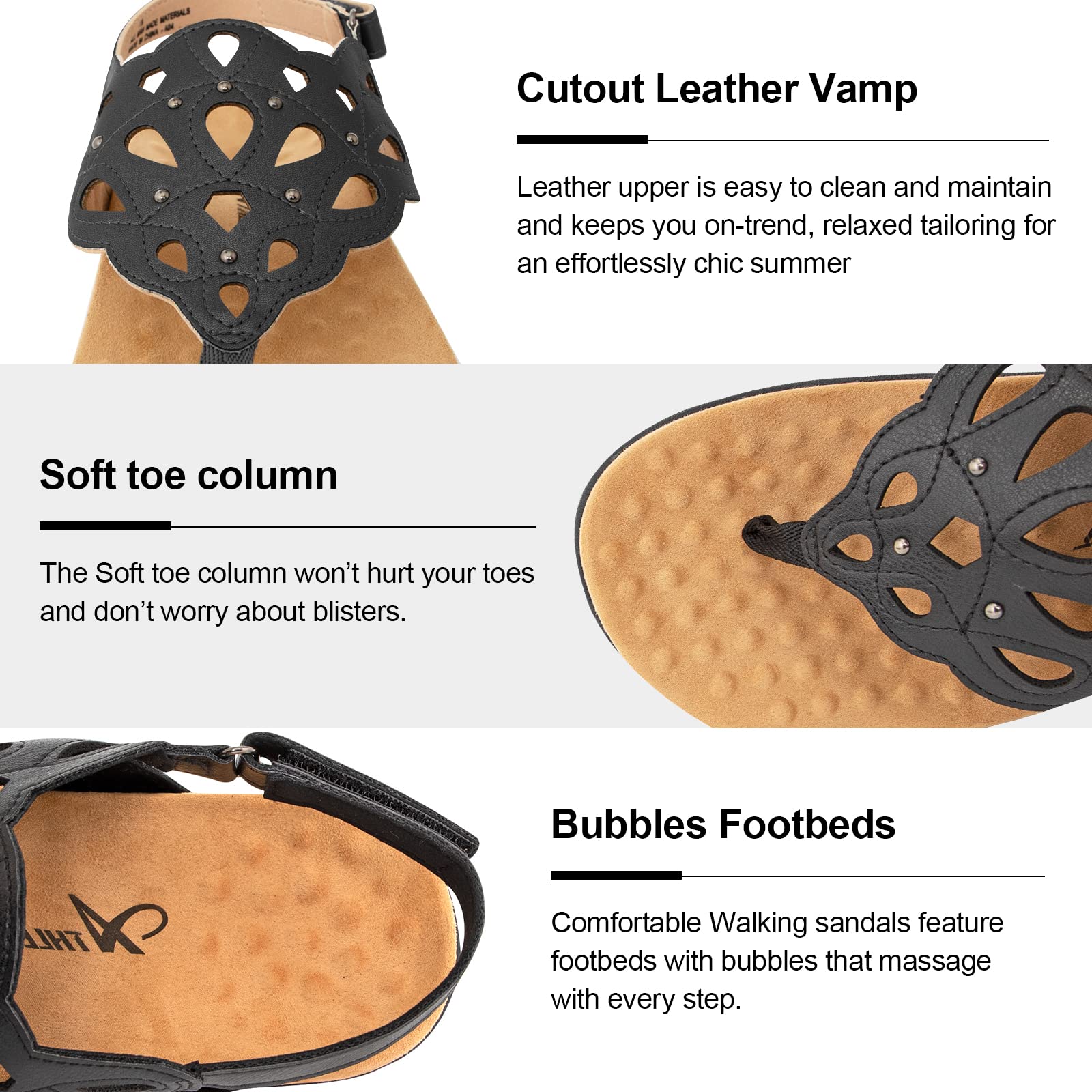 Athlefit Women's Arch Support Orthotic Sandals - Comfortable Walking Shoes with Orthopedic Thong Design for Plantar Fasciitis Relief | Perfect for Beach, Pool, Travel & Everyday Wear