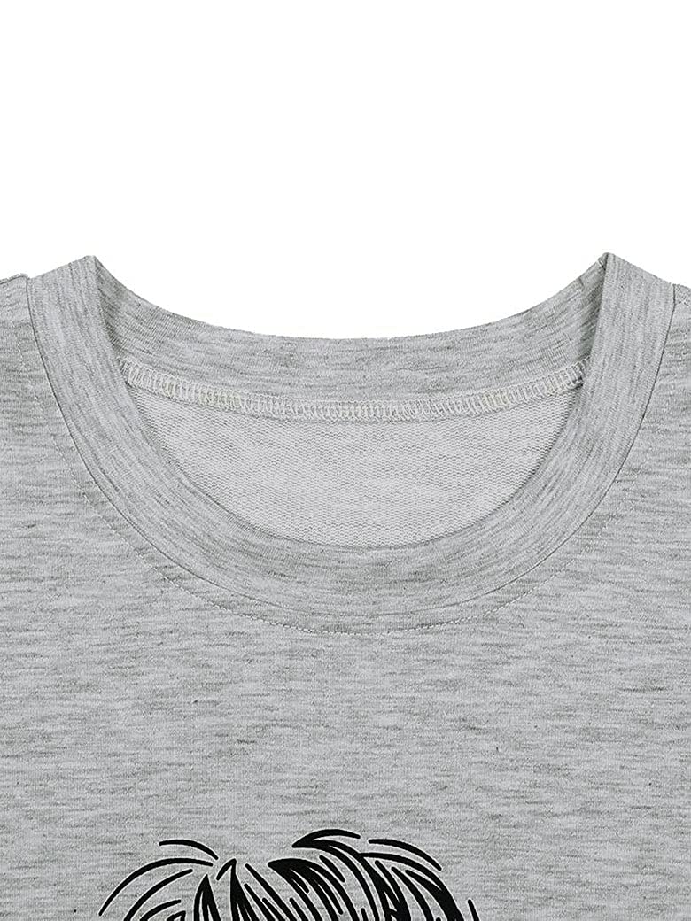 Vintage Bleached Graphic T-Shirts for Women - Skull & Messy Bun Mom Tees - Soft Cotton Casual Tops for Everyday Wear, Outfits & Street Style Fashion