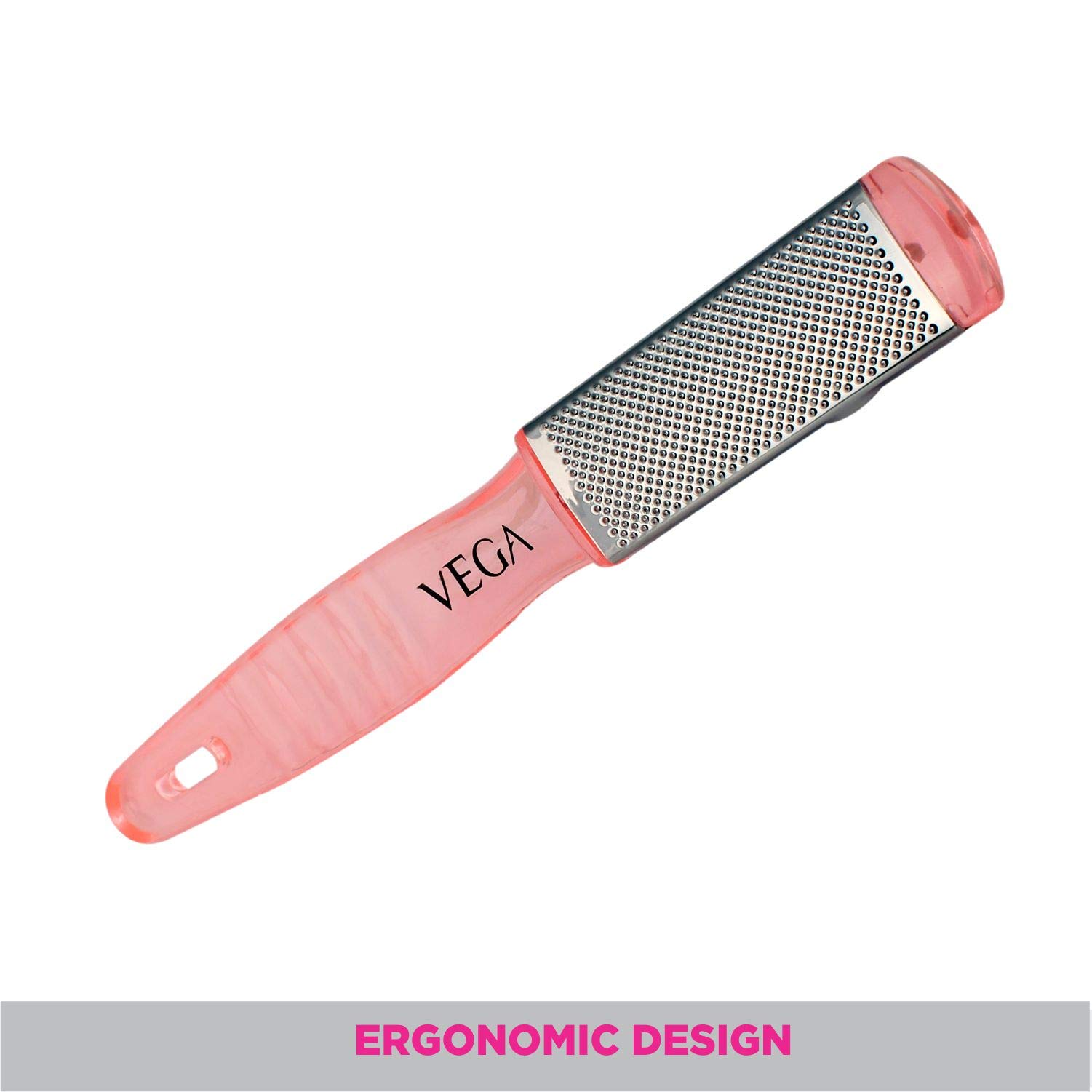 VEGA Pedicure File - Dual Side Callus Remover & Pumice Stone Foot Scrubber for Soft Smooth Feet - Perfect for Home Pedicure & Foot Care Routine