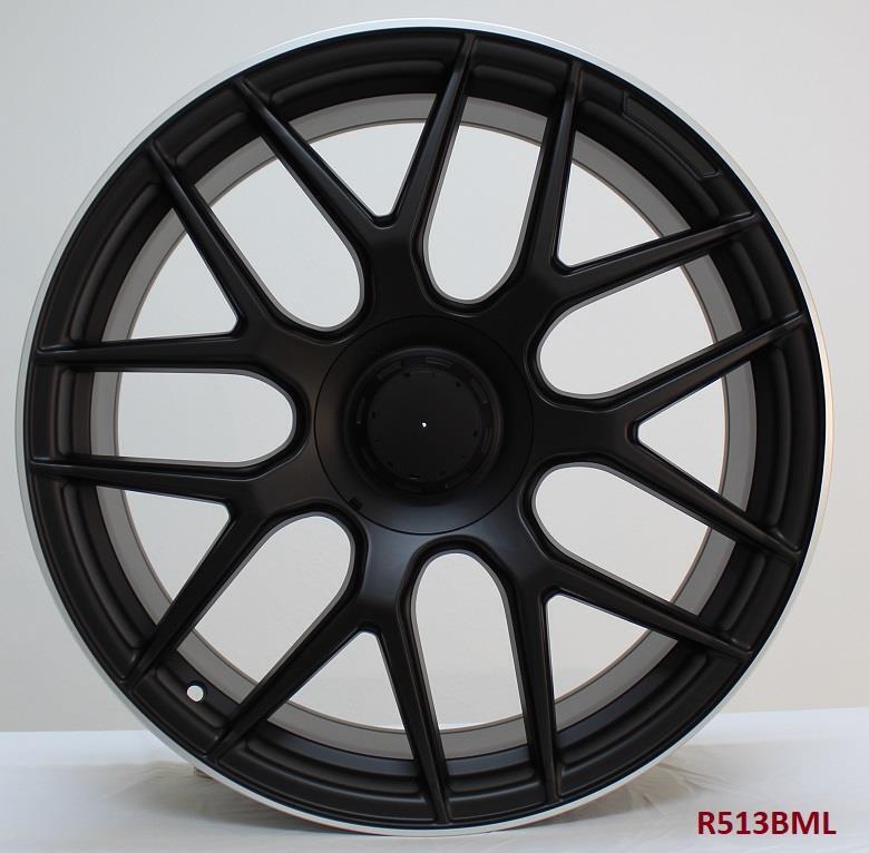 19'' Alloy Wheels for Mercedes S65 2008-2013 19x8.5/9.5 5x112 Bolt Pattern - Perfect for Luxury Car Upgrades & Performance Enhancement