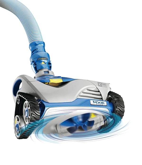 ZODIAC MX6™ ELITE Automatic Pool Cleaner - Self-Propelled Robotic Pool Vacuum with Micro-Clean Filtration & Removable Filter Basket - Efficient Cleaning for In-Ground Pools (Gray/Blue) - Perfect for Residential Backyard Pools & Vacation Homes