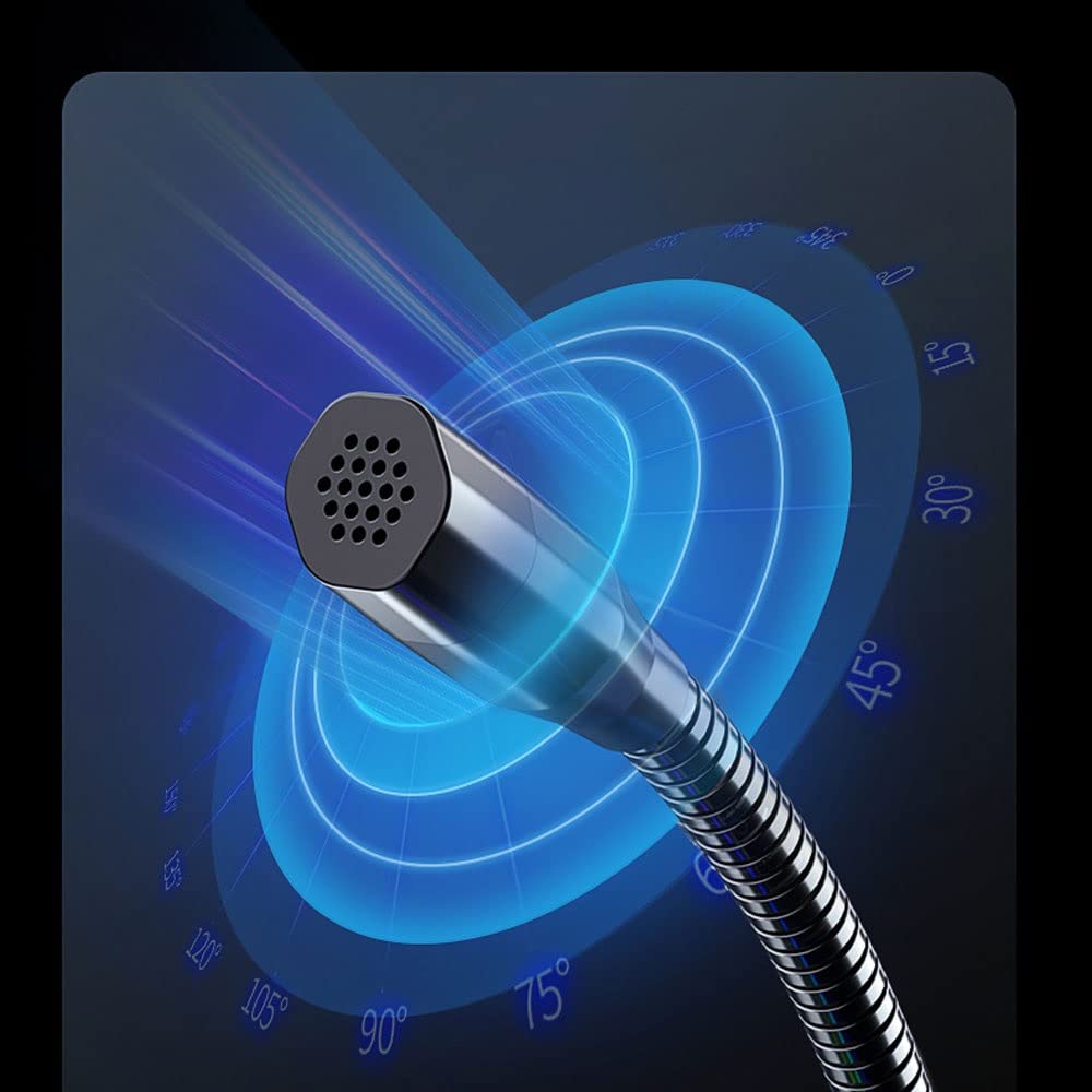 3.5mm Gooseneck Computer Microphone for PC & Laptop - Ideal for Online Meetings, Gaming & Podcasting