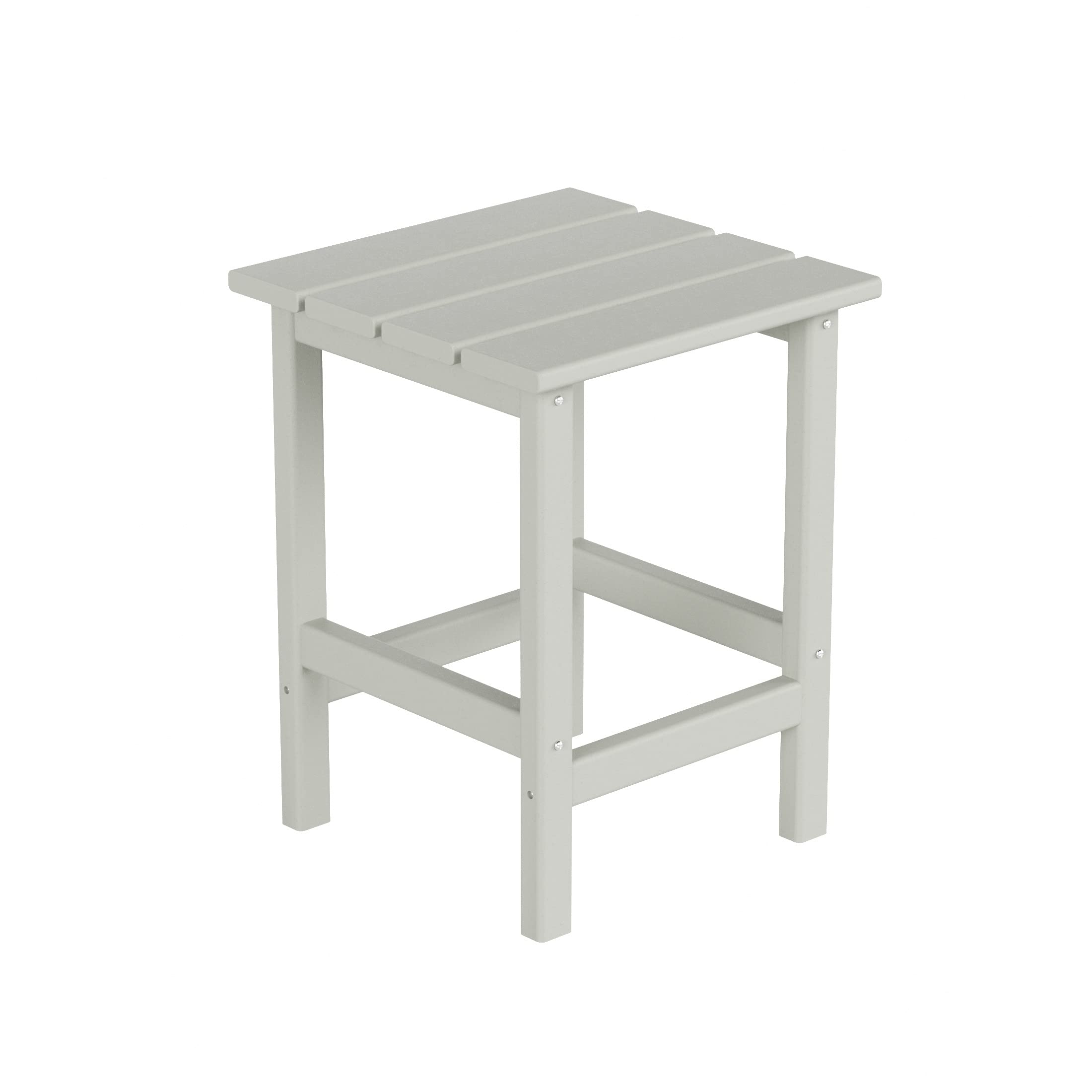 HDPE Adirondack Chair Set with Ottoman & Table - Outdoor Patio, Garden, Backyard Furniture
