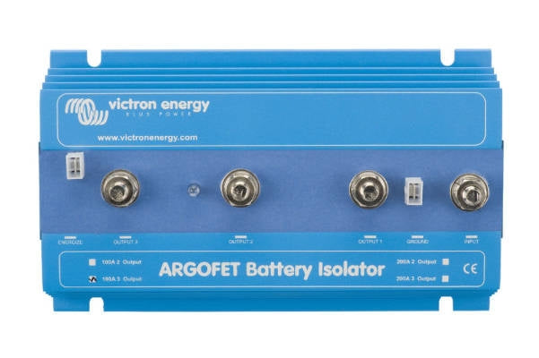 Victron Energy Argofet 100 Battery Isolator - 100A Dual Battery Charging System for RVs, Boats & Off-Grid Power Applications