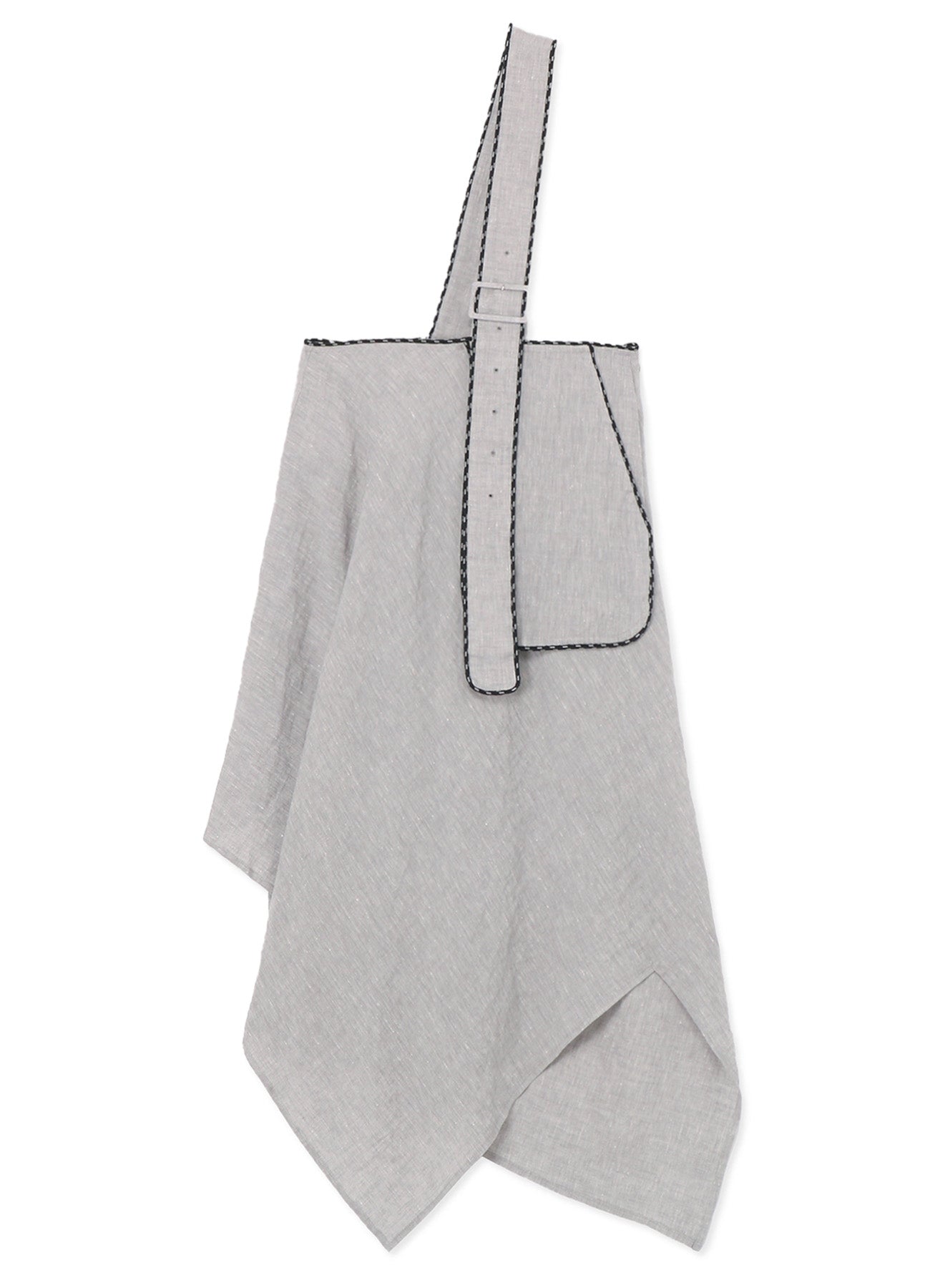 Breathable Linen Rayon Asymmetric Skirt with Adjustable Shoulder Strap | Summer Boho Beach Dress for Women